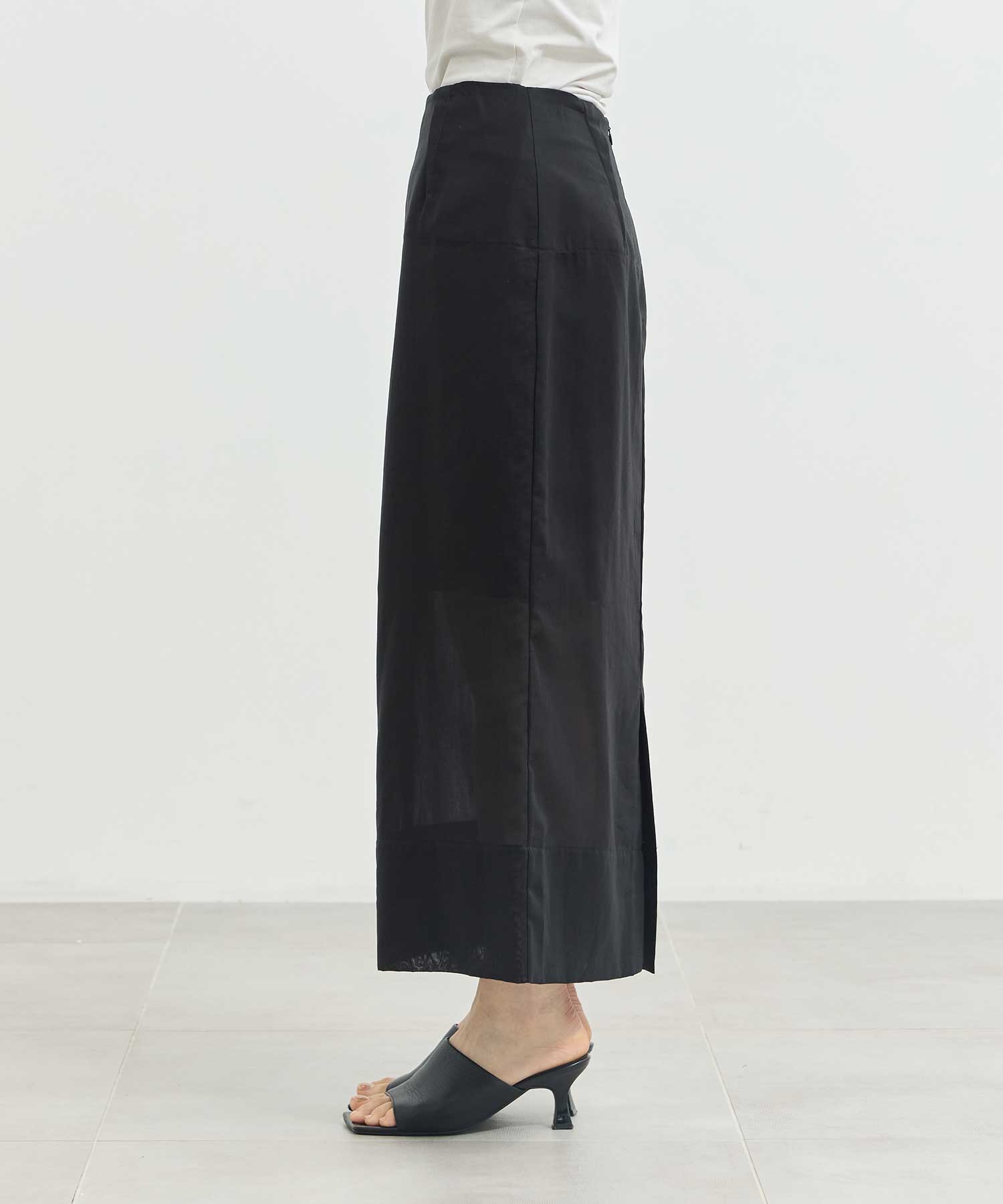 sheer cocoon skirt Louren