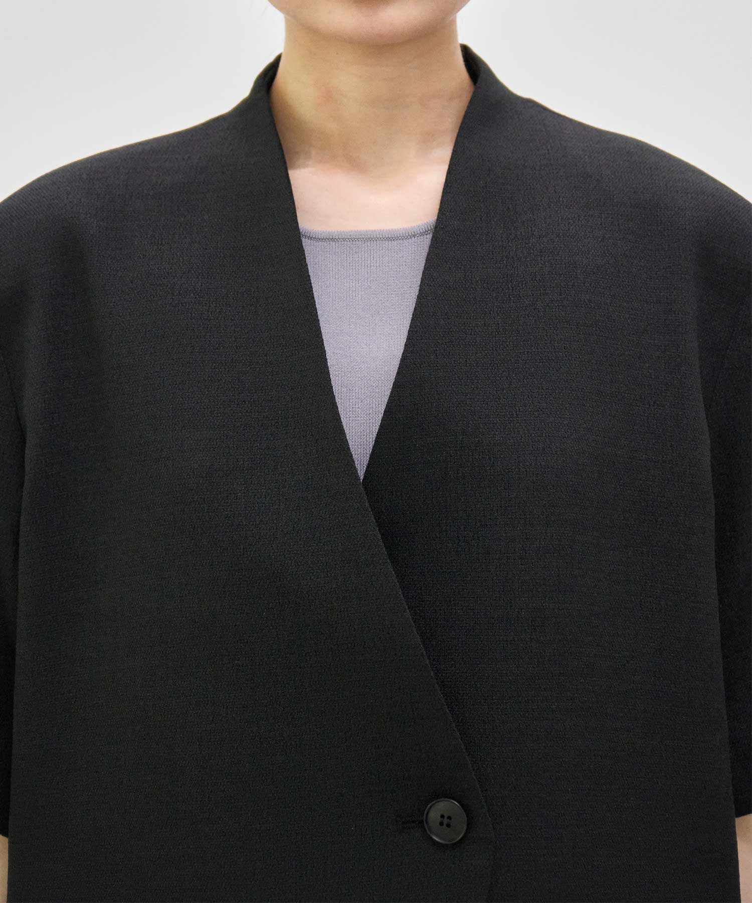 別注 side slit harf sleeve jacket Louren