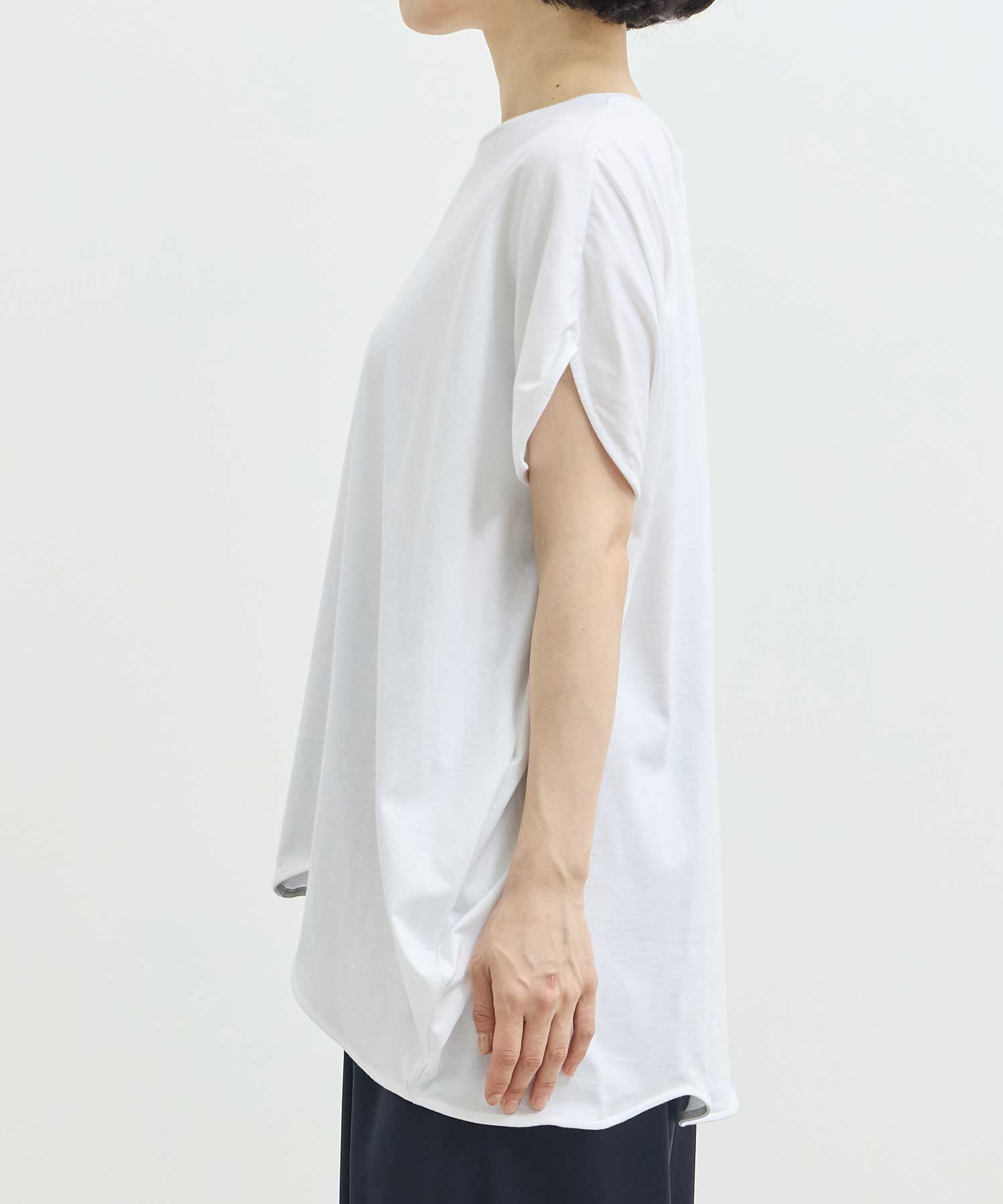 SCALLOP WIDE T-SHIRT ENFOLD