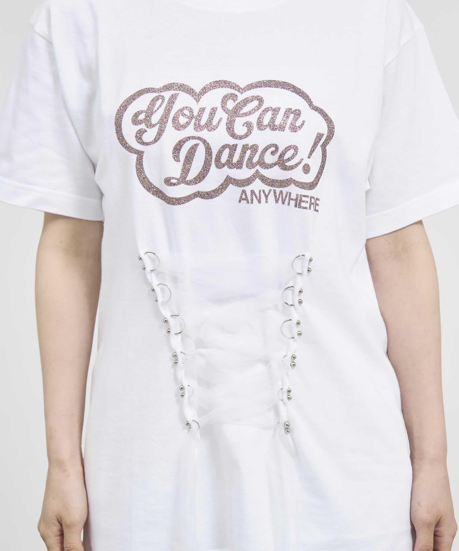 CP-25222B　Lace Up Tee Chika Kisada