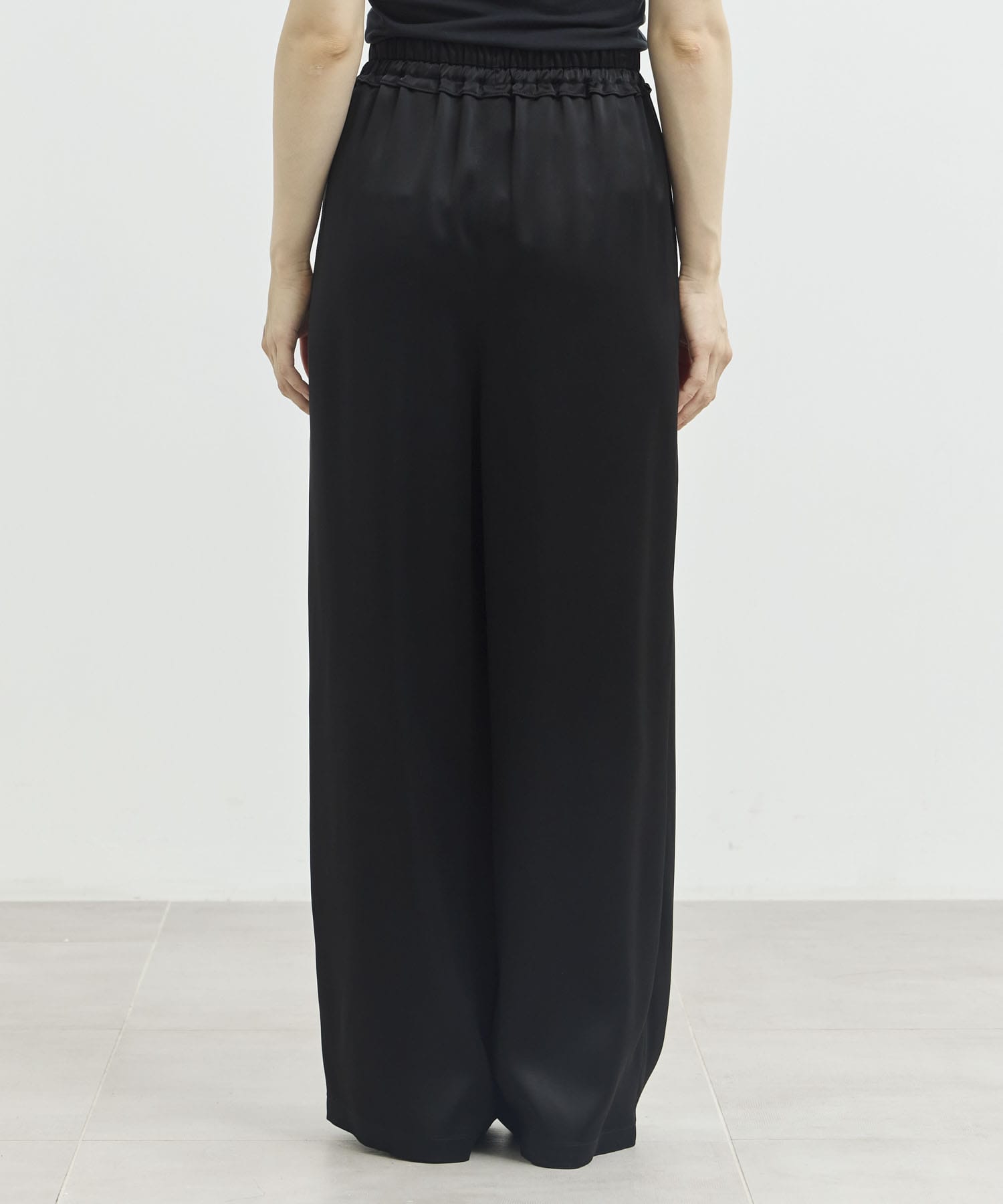 GATHER WIDE-TROUSERS ENFOLD