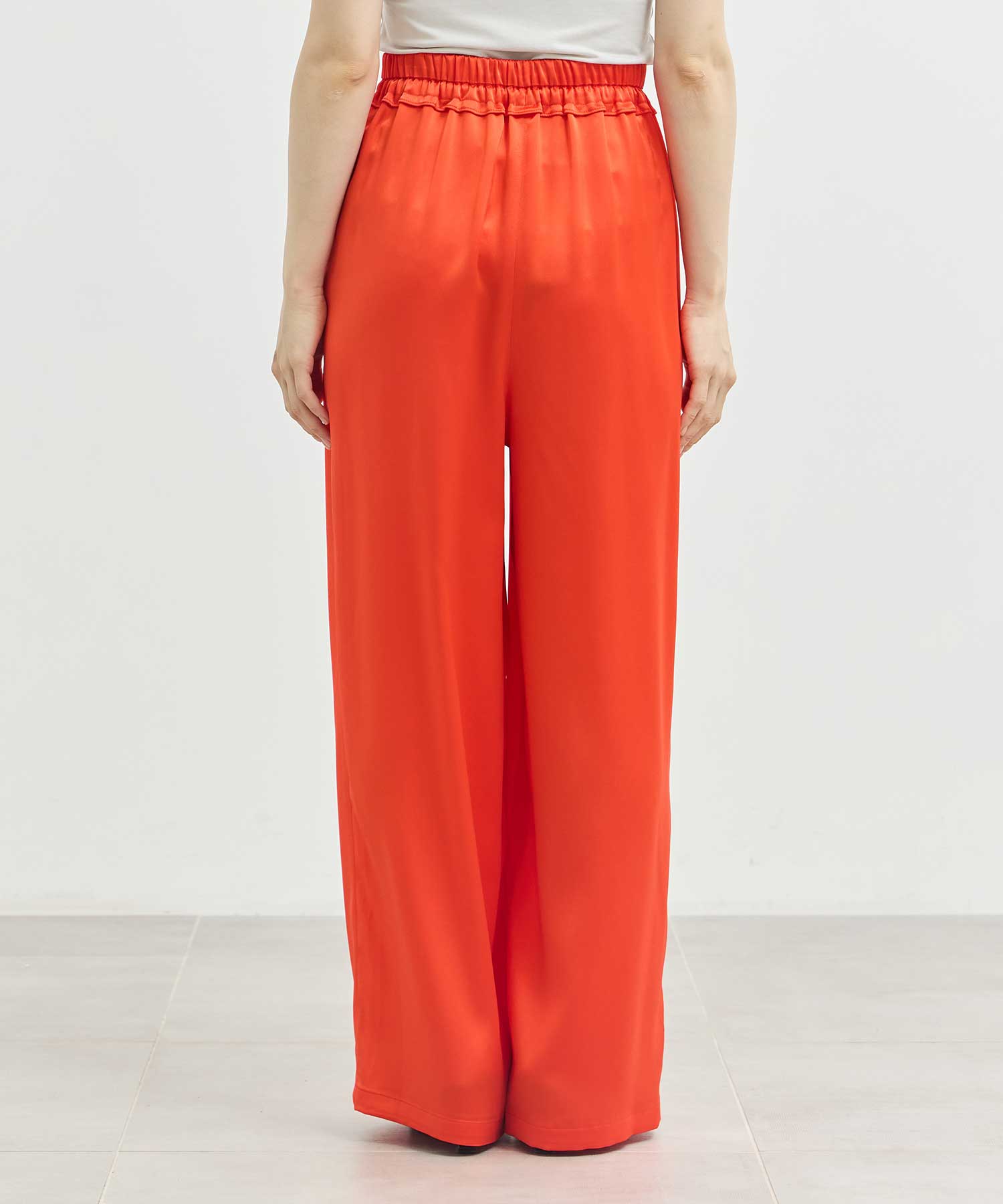 GATHER WIDE-TROUSERS ENFOLD