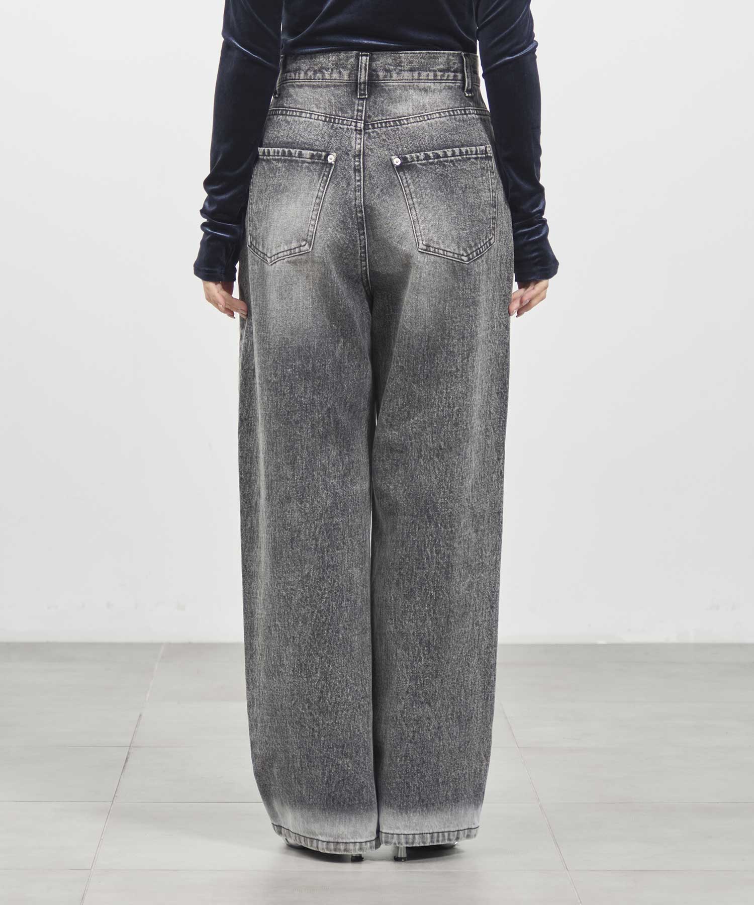 bleach hem denim Louren