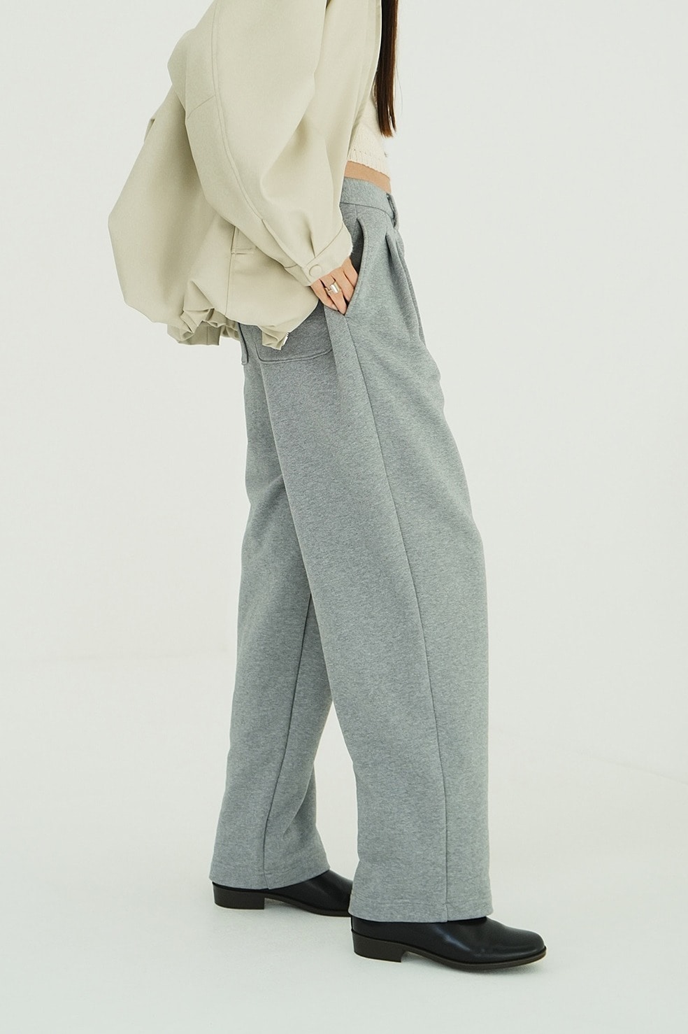 TWO TUCK SWEAT PANTS CLANE