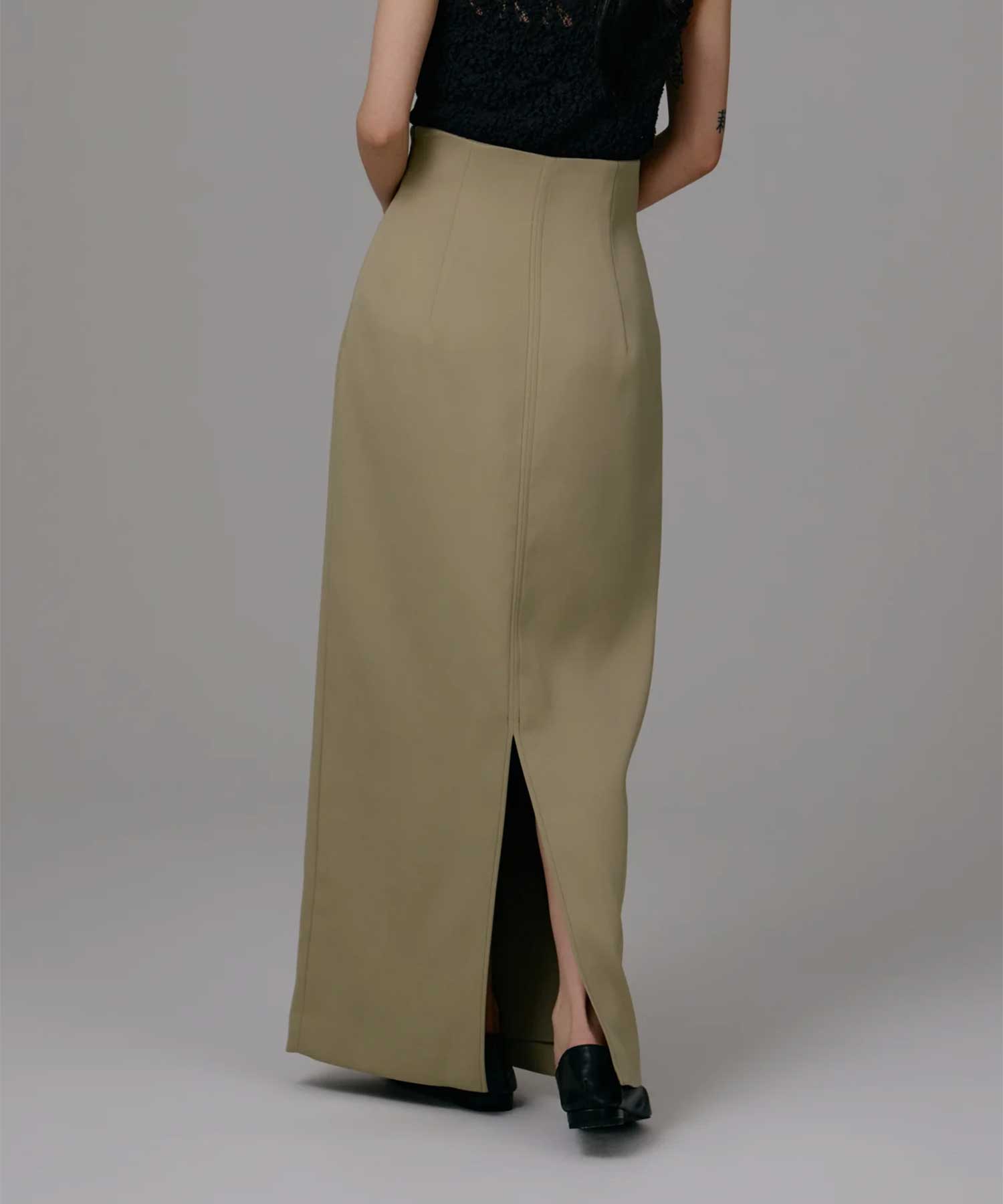 satin pencil skirt Louren