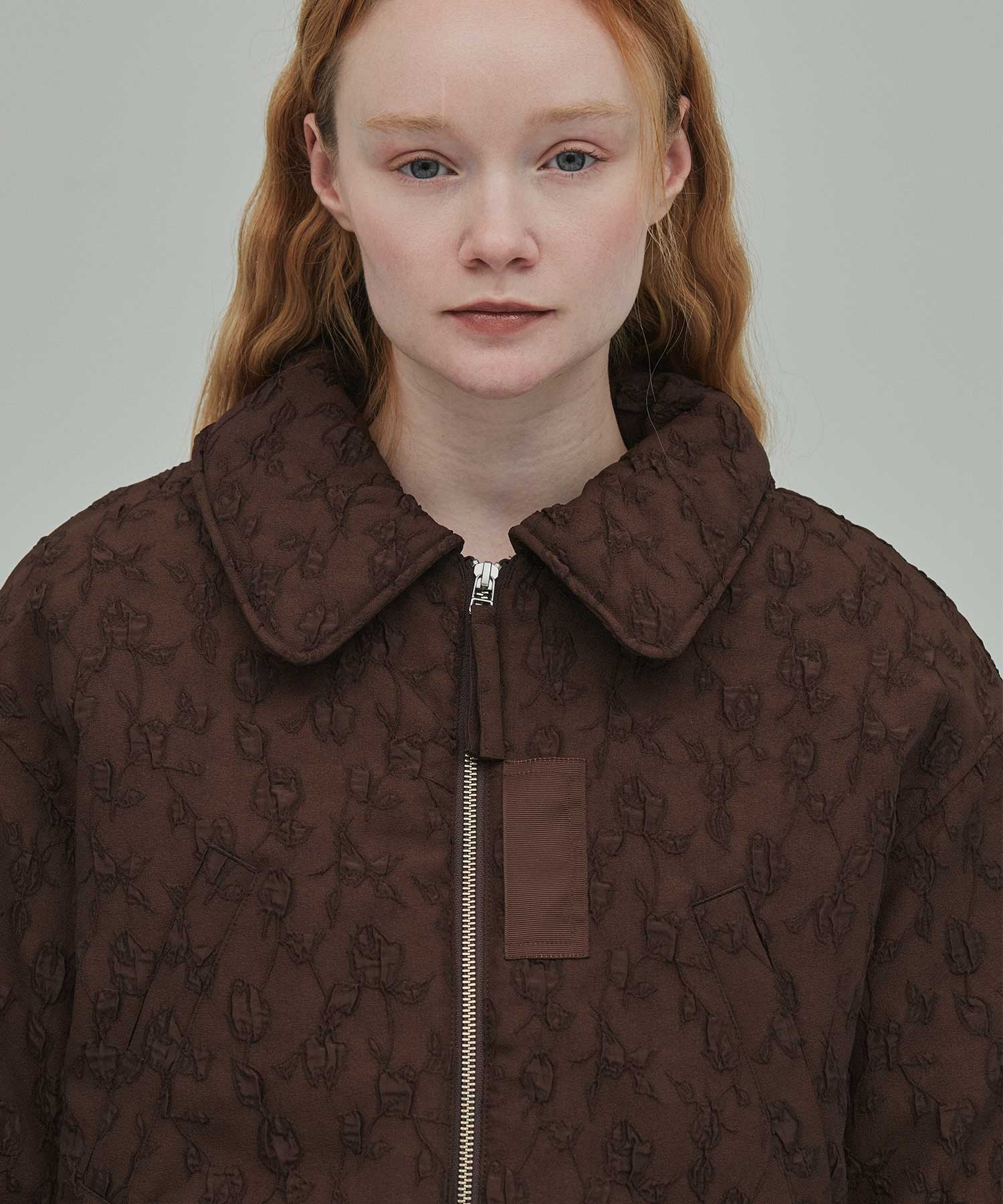 Floral jacquard bomber jacket FETICO