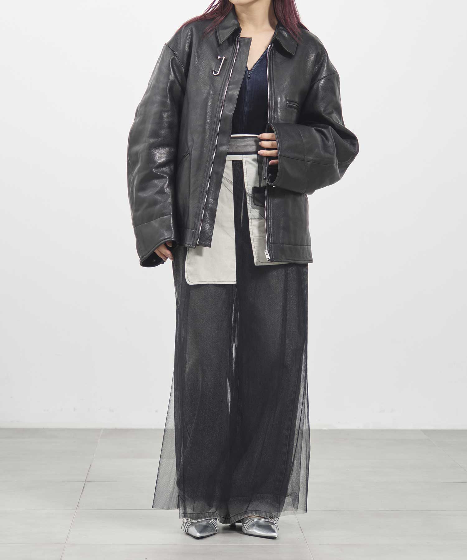 CJ-25147　Sheep Leather Jacket Chika Kisada