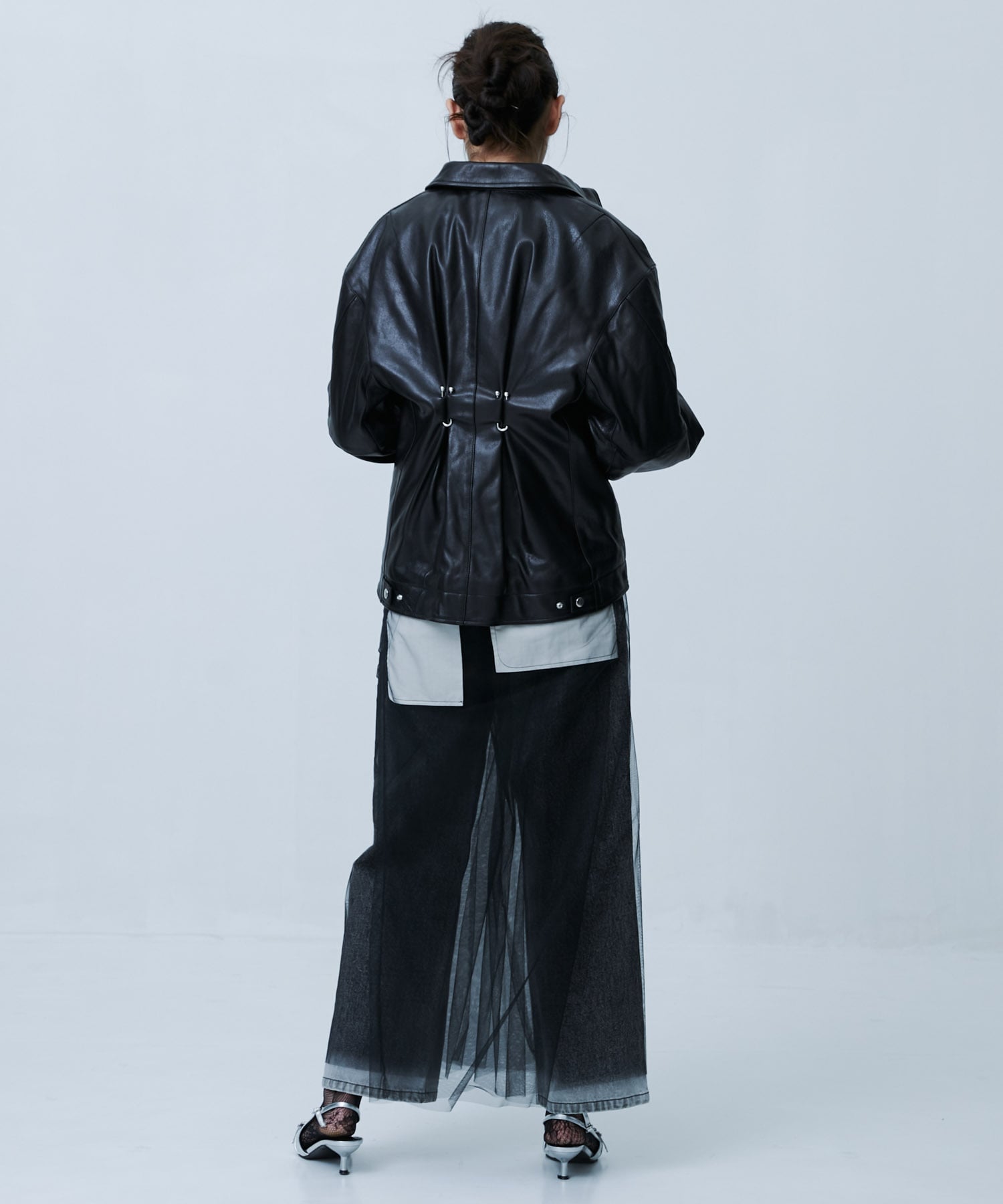CJ-25147　Sheep Leather Jacket Chika Kisada