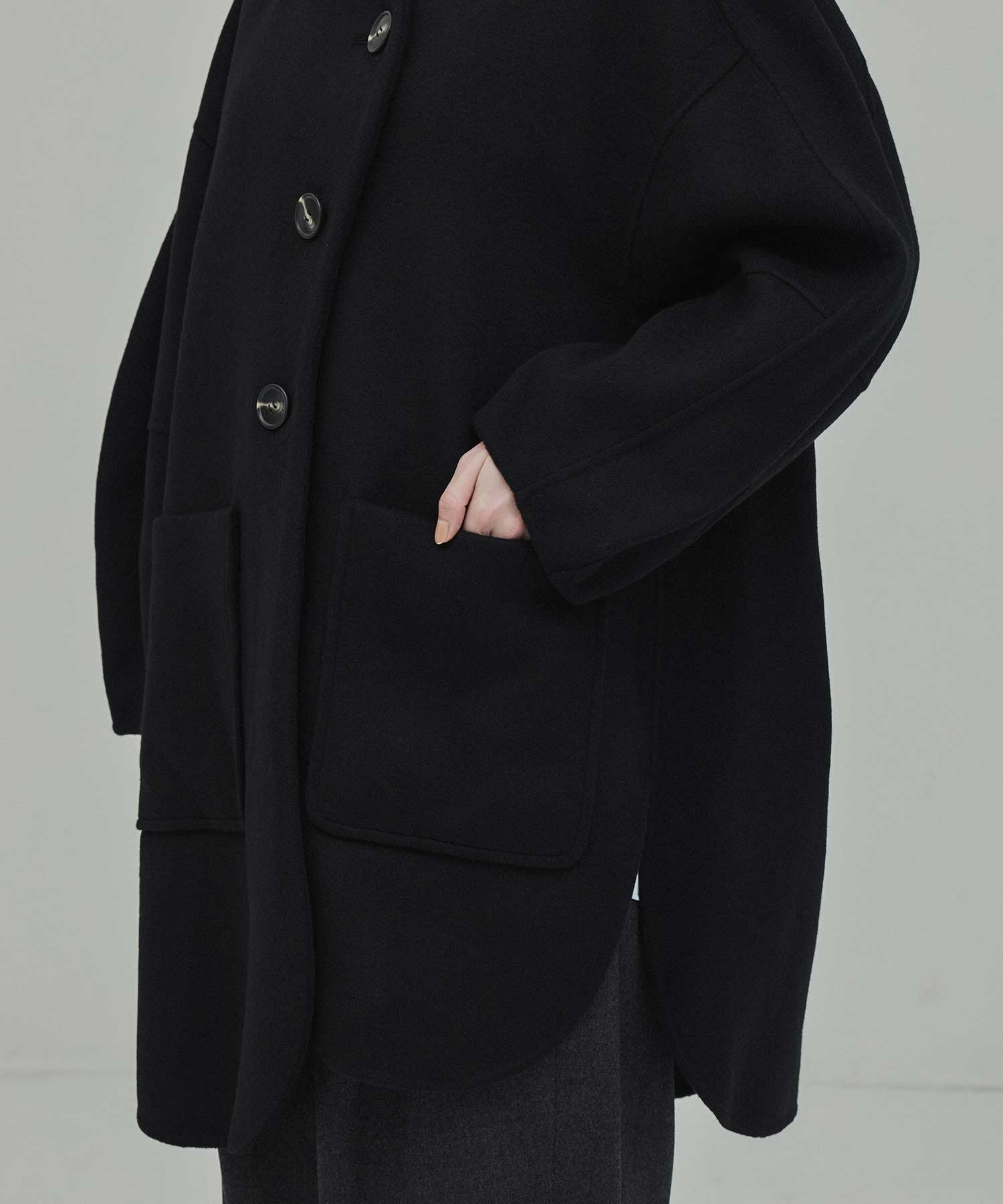 CIRCLE MODS-COAT(36 BLACK): ENFOLD: WOMENS｜THE TOKYO ONLINE STORE