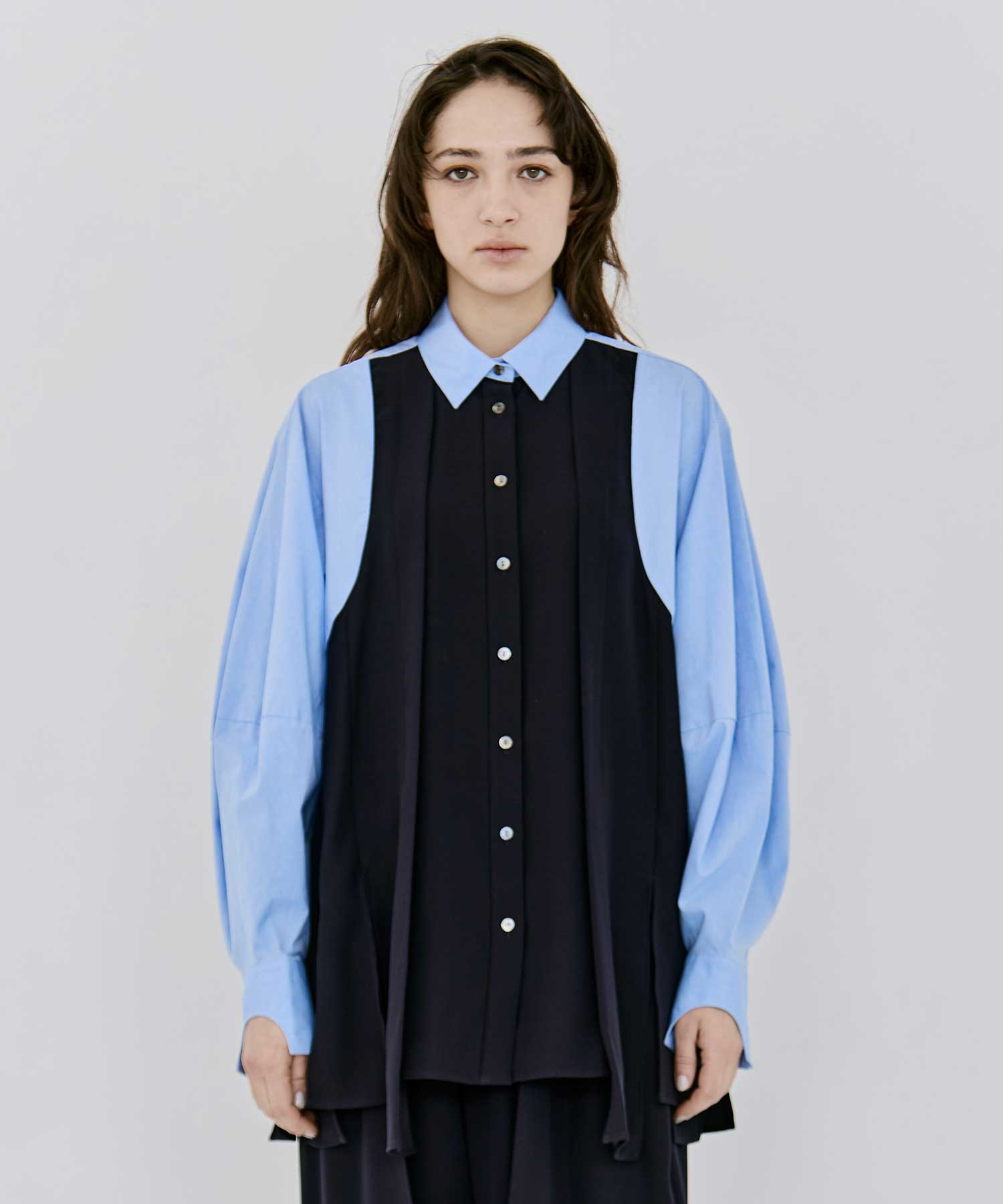 PANEL-HEM PULLOVER ENFOLD