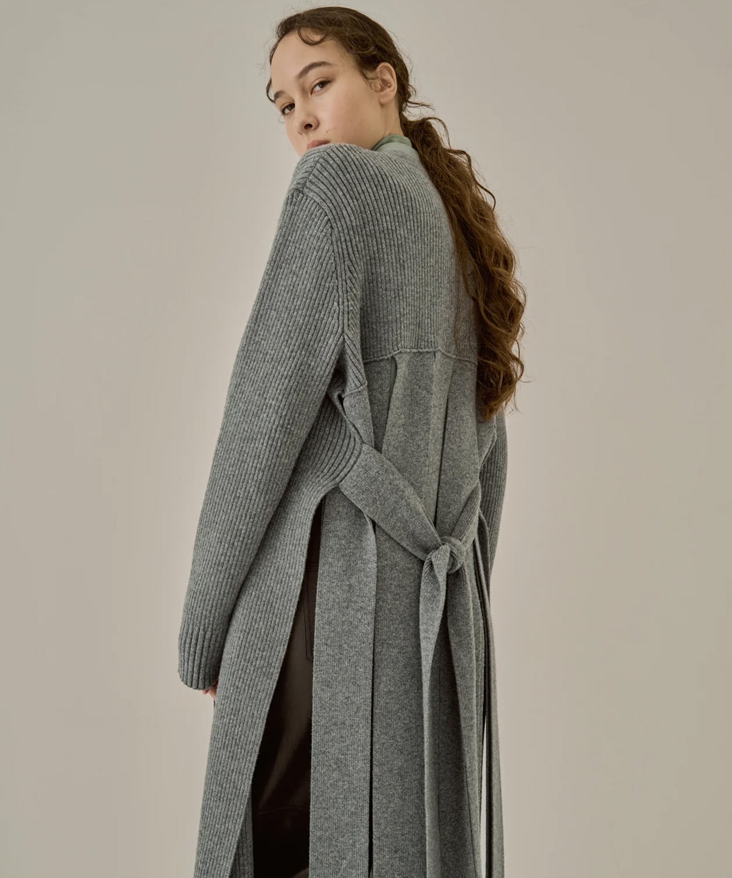 Margo long knit cardigan AKIRANAKA
