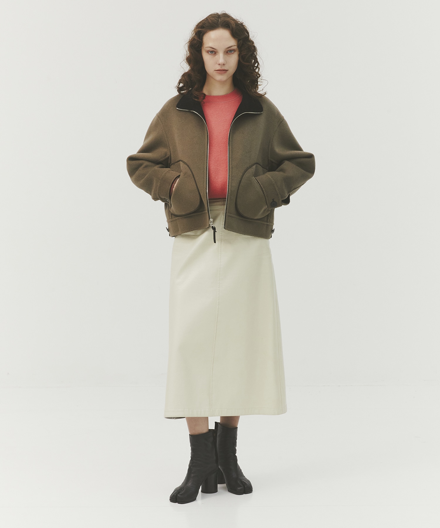 CASHMERE REVERSIBLE STAND ZIP BLOUSON THE TOKYO