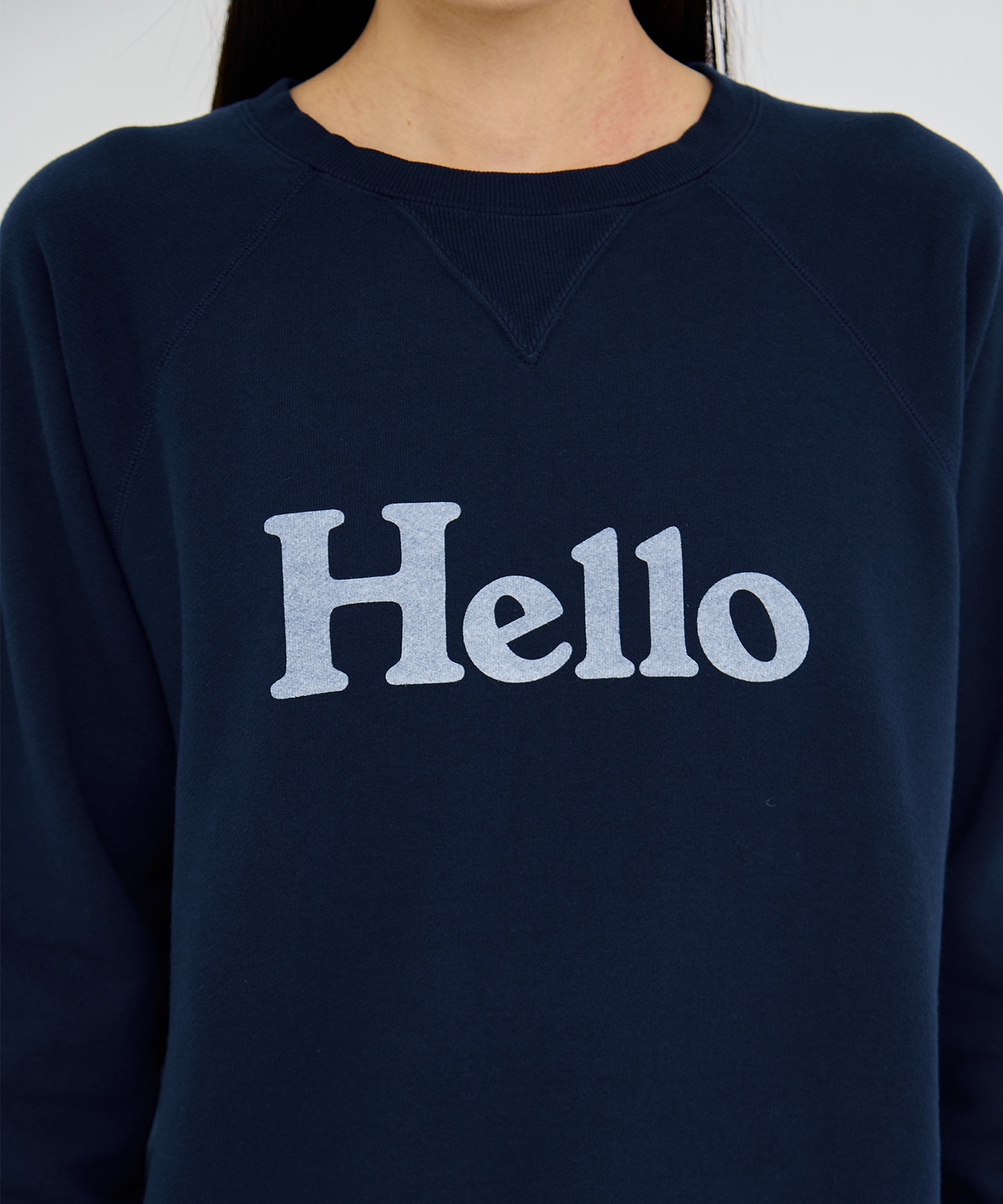 HELLO SWEAT L/S URAKE DYED MADISONBLUE