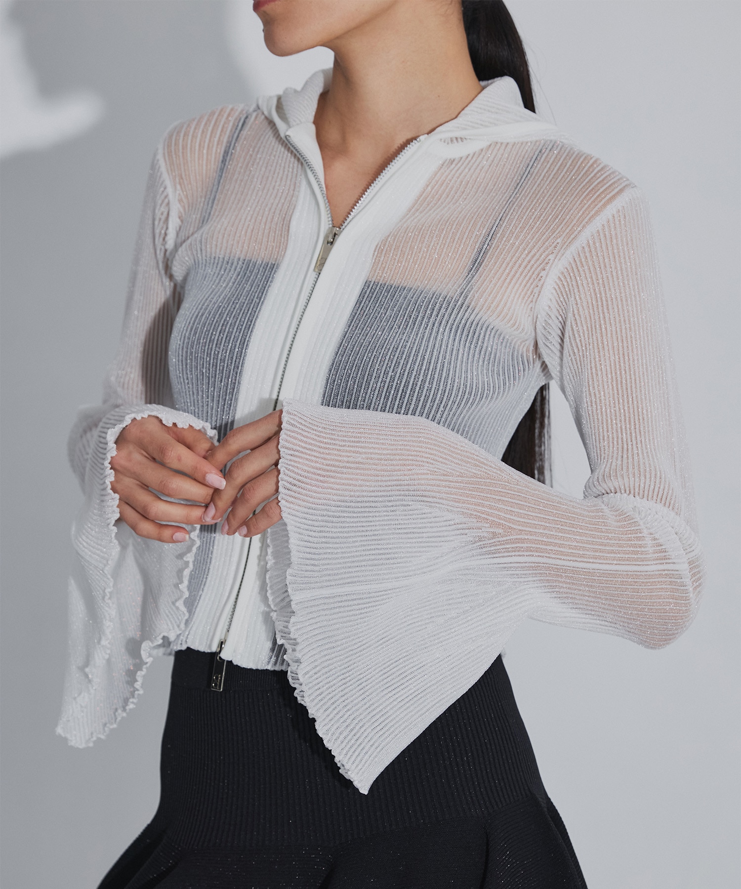 HYPHA LUCENT GLITTER HOODIE JACKET CFCL