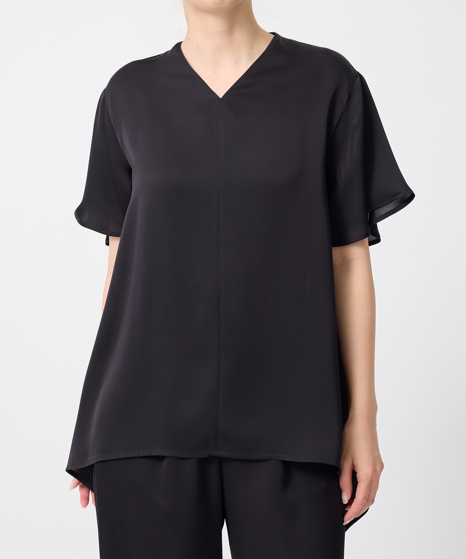 Satin Half Sleeve Blouse THE TOKYO