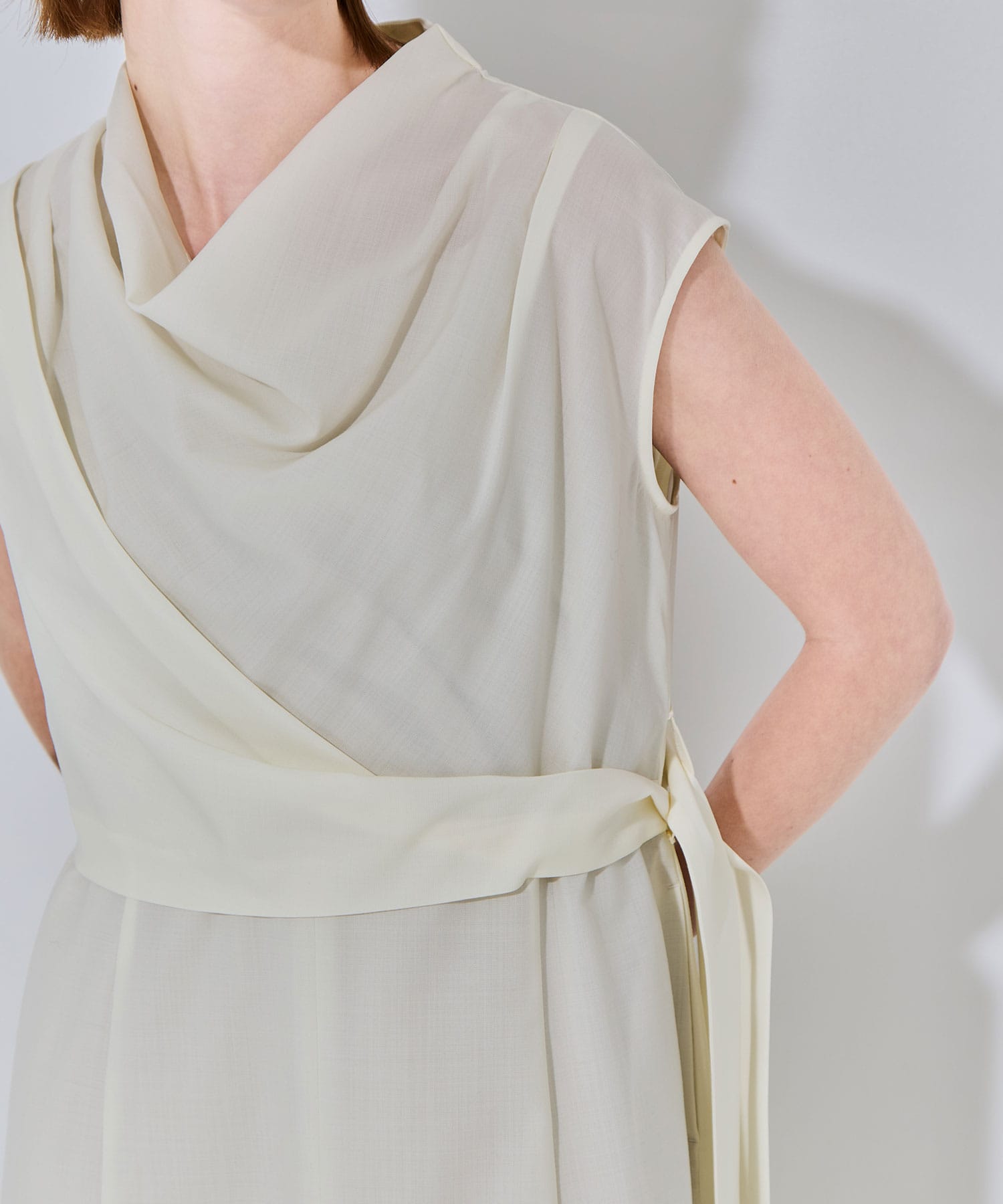 Cowl Neck Wool Dress THE TOKYO