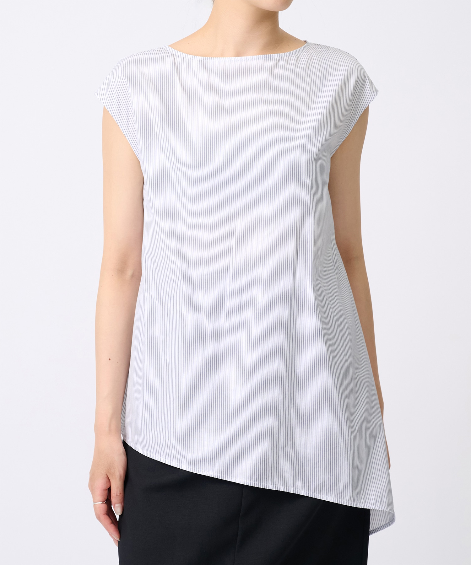 French Sleeve Asymmetry Tops THE TOKYO