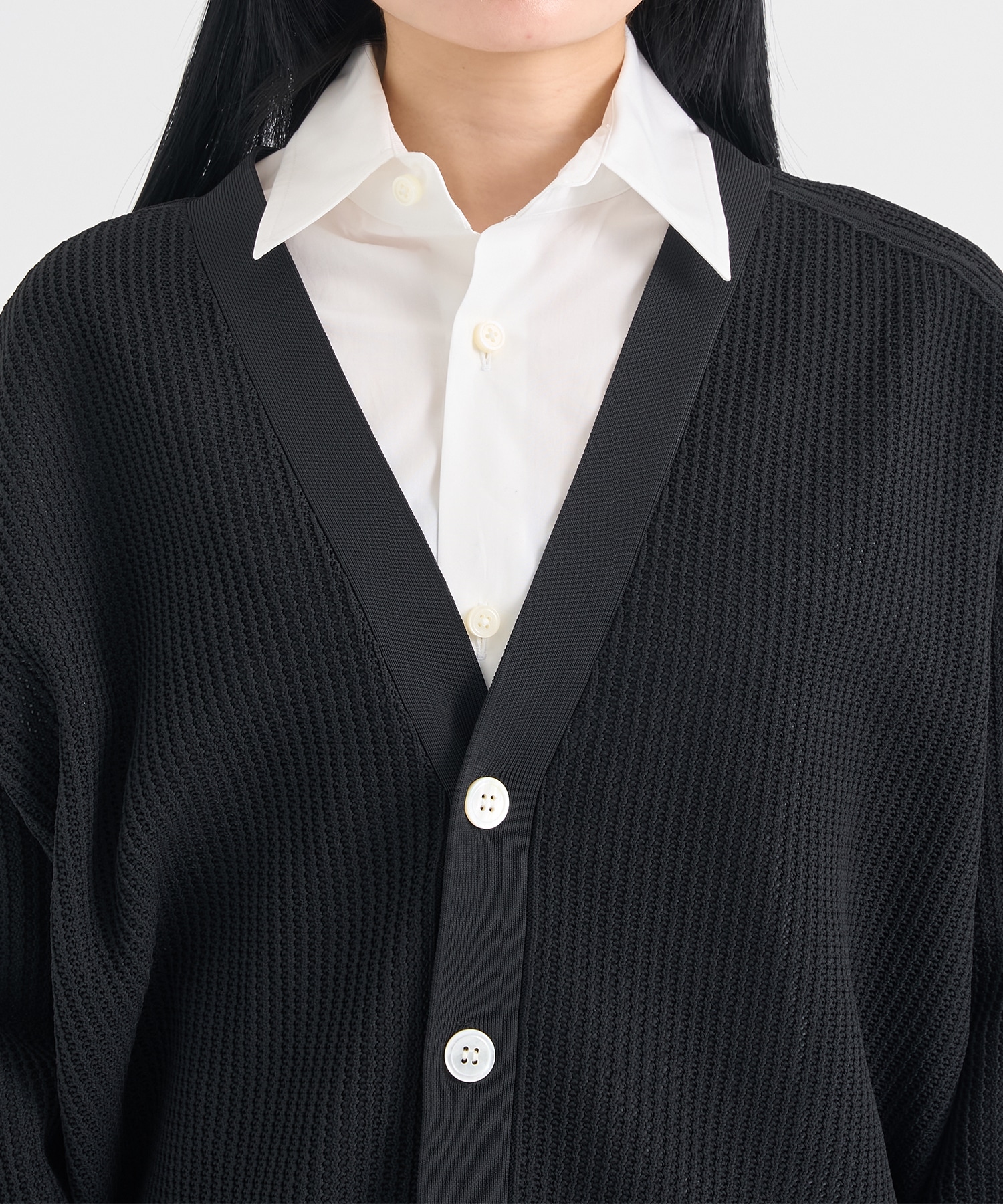 BIG KNIT V CD MESH MADISONBLUE