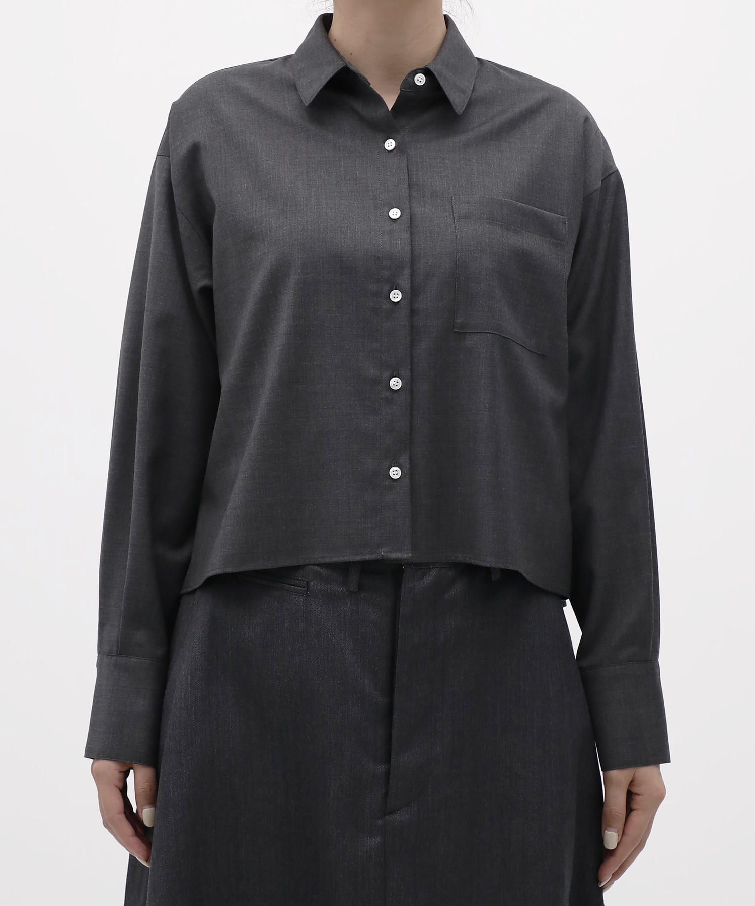 Short A-line L/S Shirt THE TOKYO