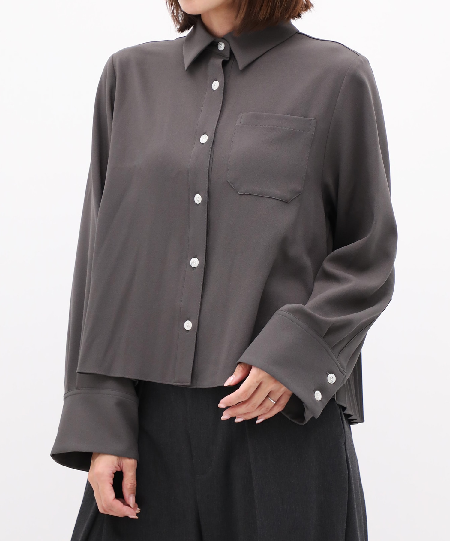 別注 Back Pleats L/S Shirt EZUMi