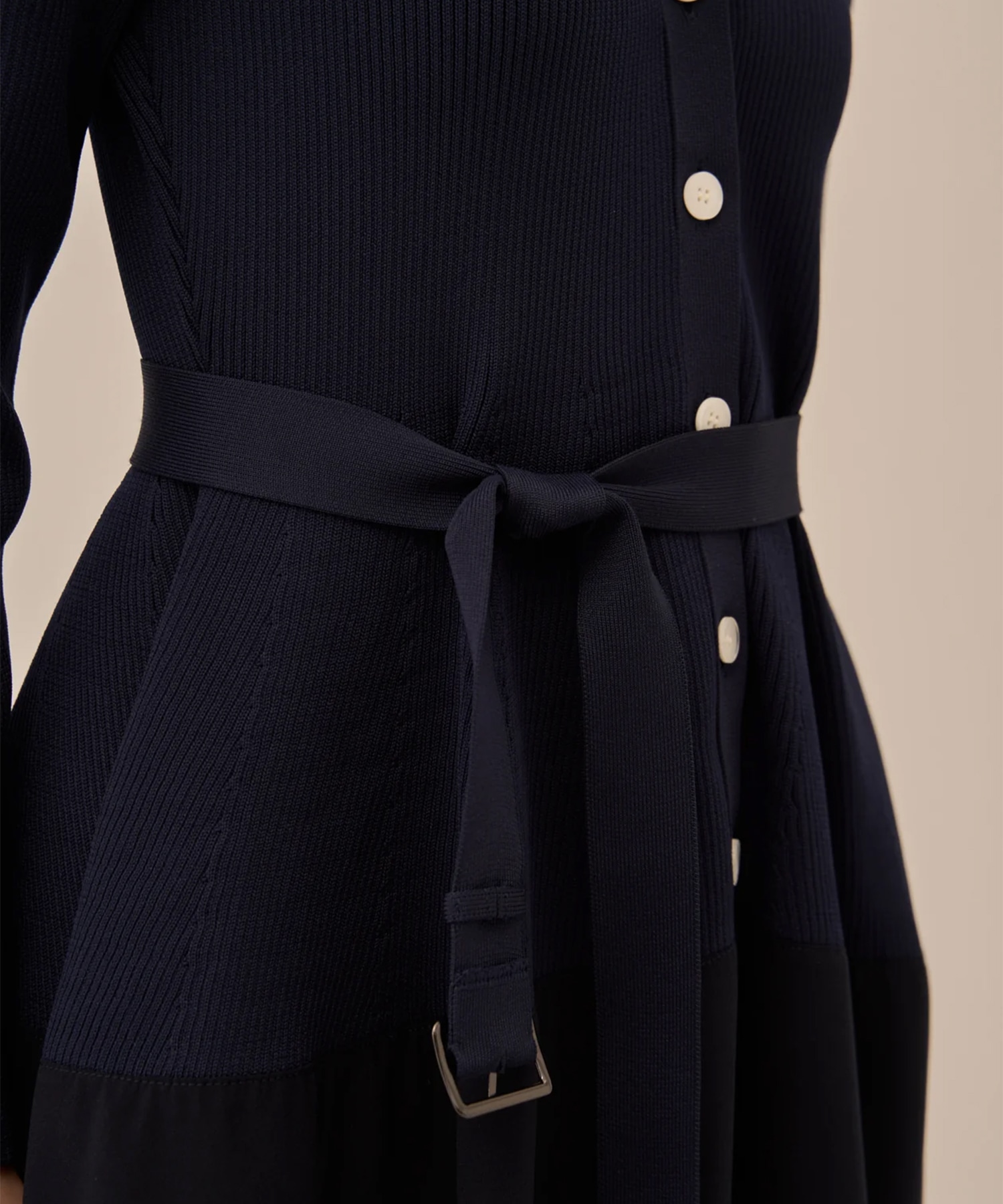 Jessica combi tex knit dress NV AKIRANAKA