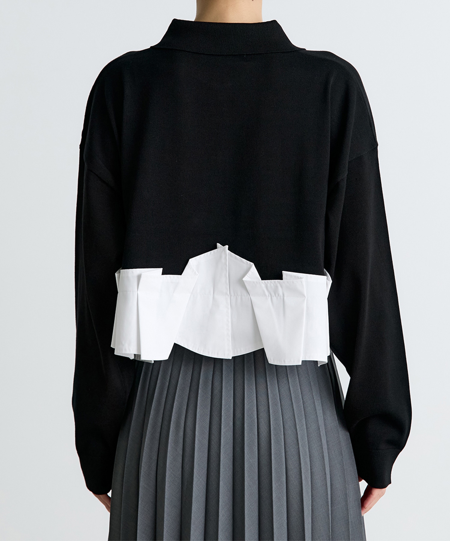 TACK DOCKING-HEM CARDIGAN ENFOLD