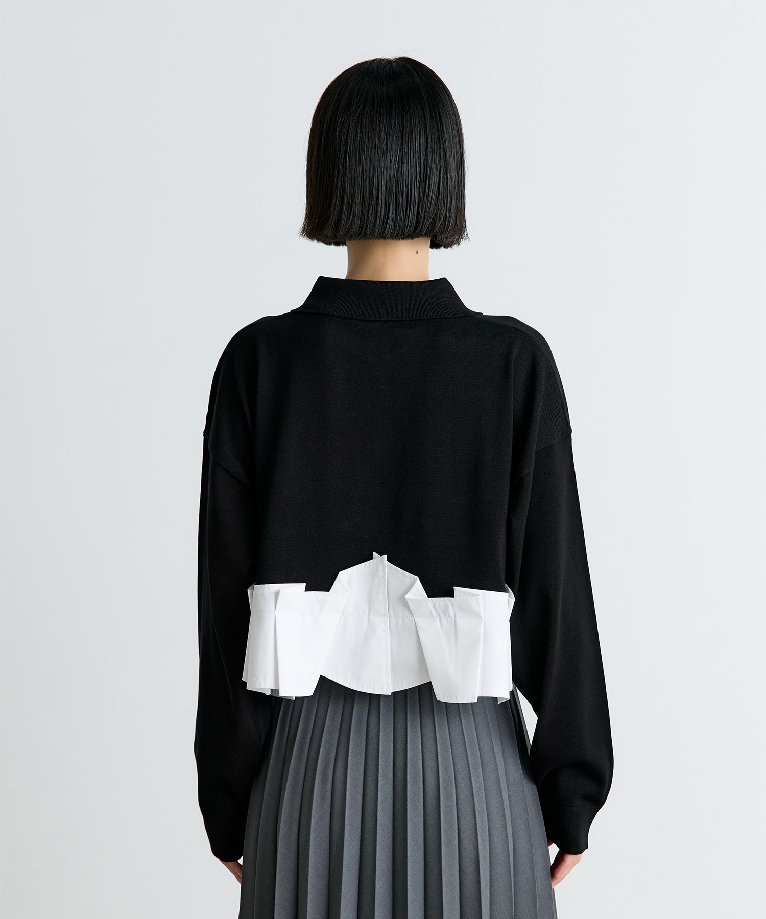 TACK DOCKING-HEM CARDIGAN ENFOLD