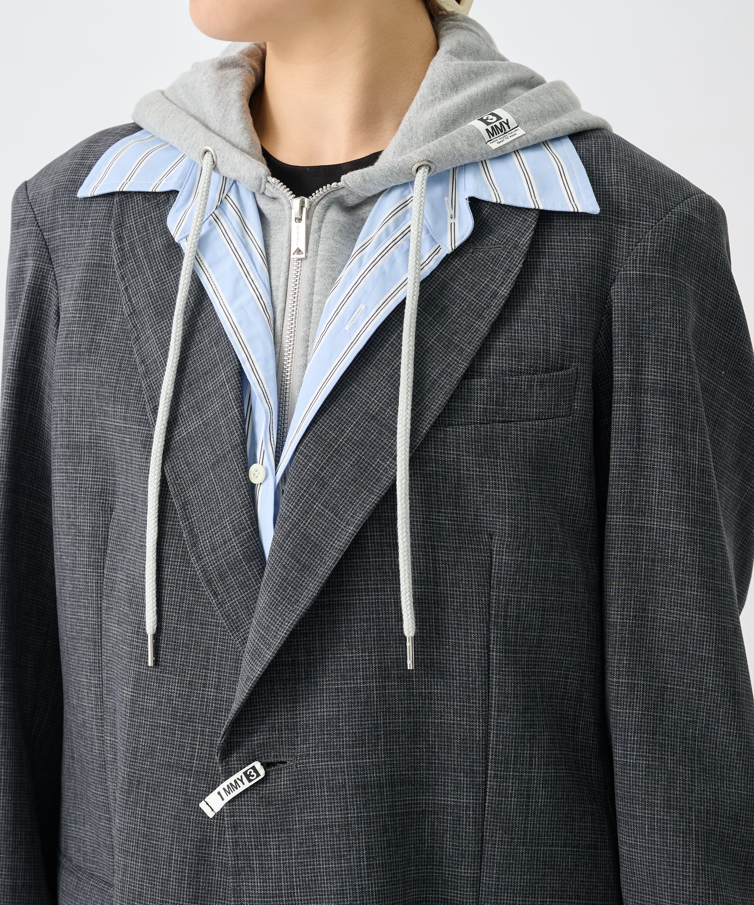 THREE LAYERED HOUNDSTOOTH JACKET Maison MIHARA YASUHIRO