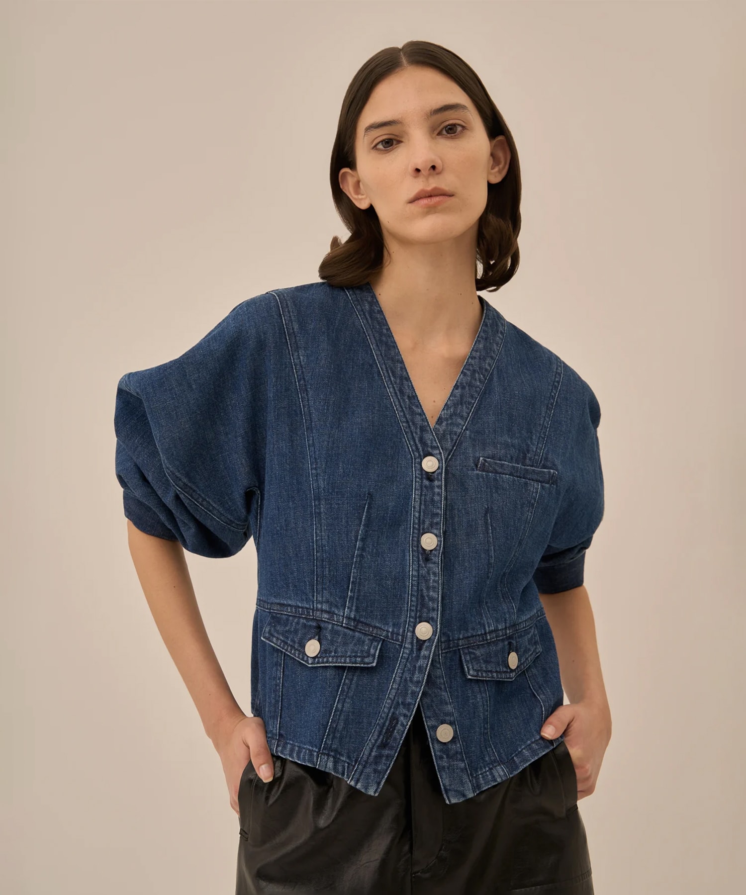 Leona denim jacket AKIRANAKA