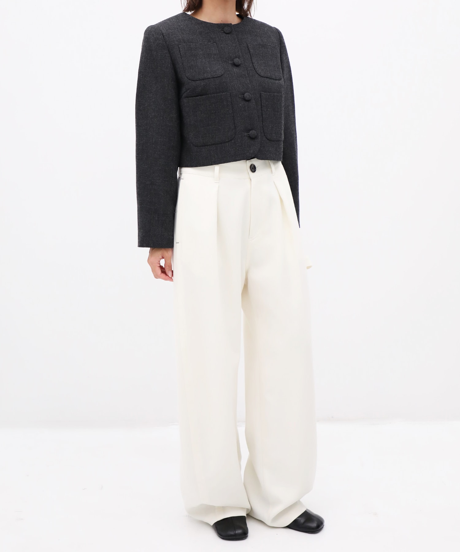 Wool Boxy Jacket CITY TOKYO