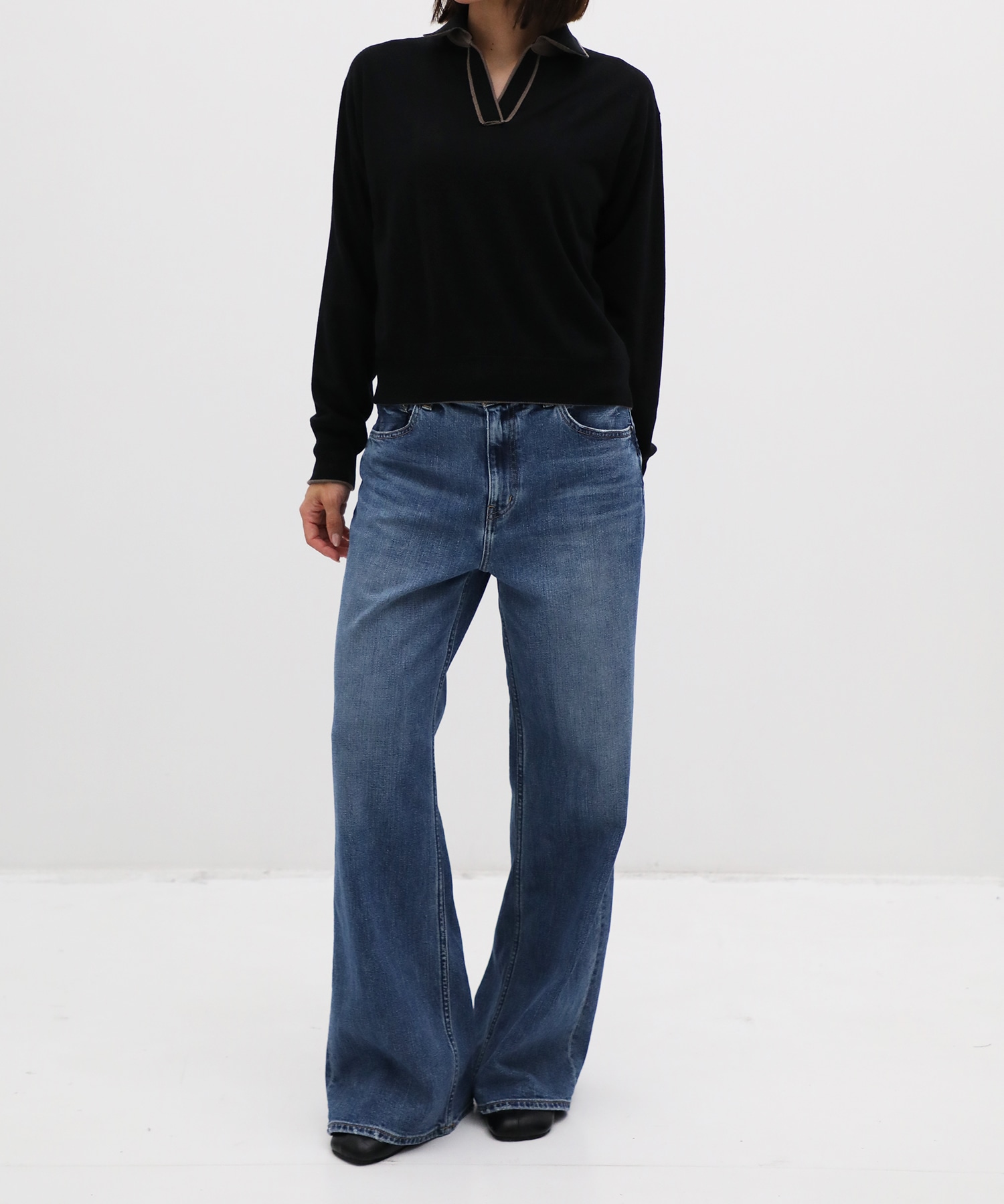 CASHMERE/SILK REVERSIBLE SKIPPER PULLOVER THE TOKYO