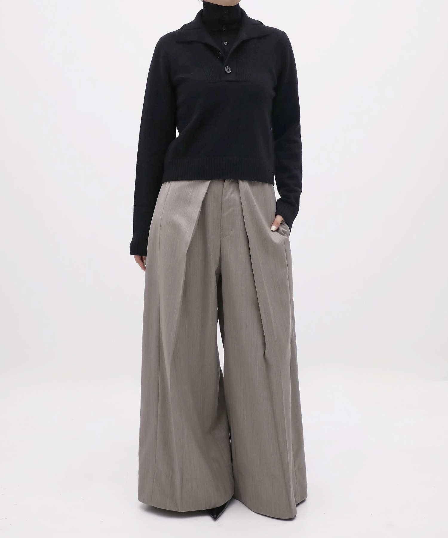 Lams Wool Knit Pullover KEISUKEYOSHIDA