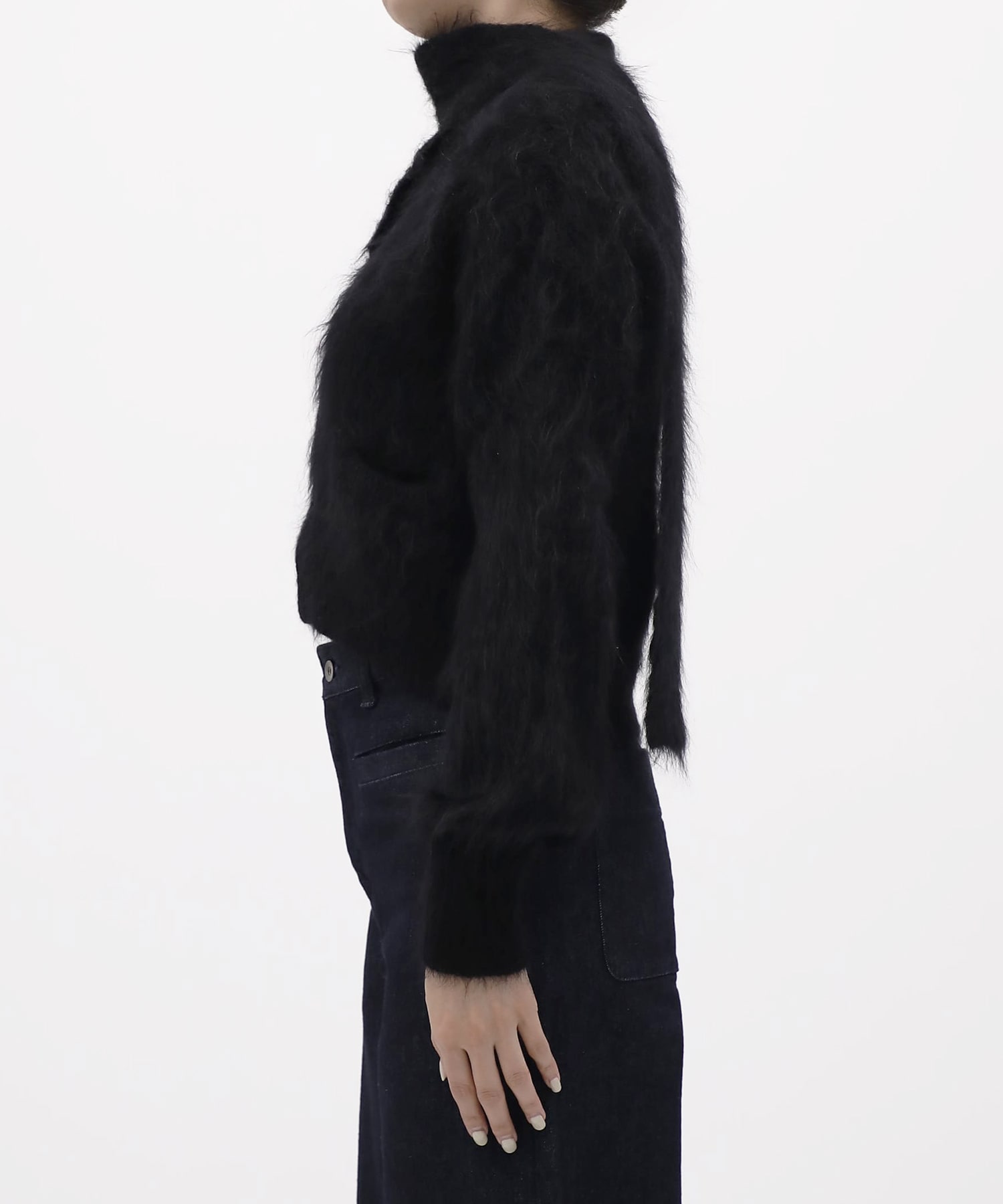 Mohair Knit Cardigan Cropped KEISUKEYOSHIDA
