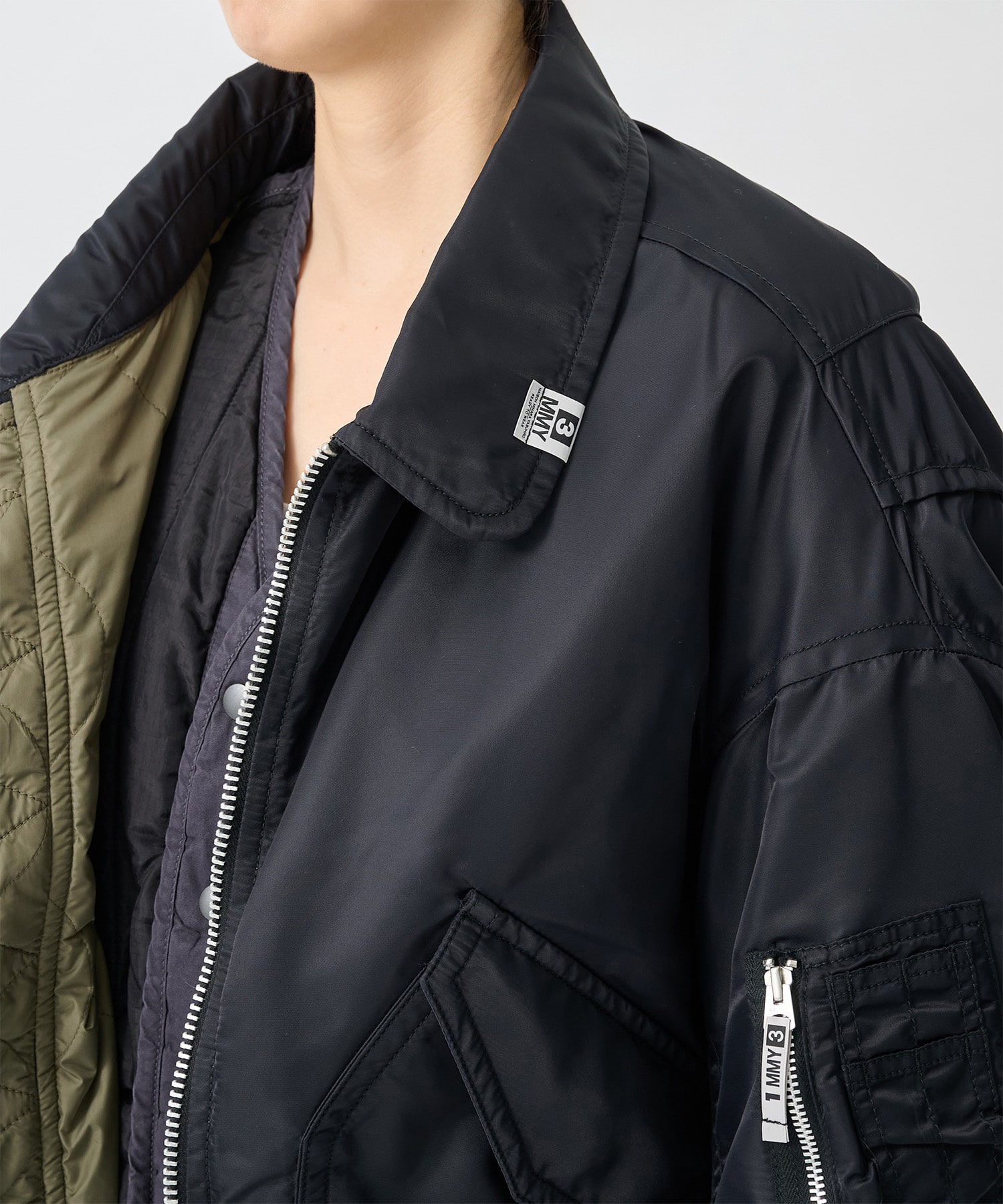 LAYERED BOMBER JACKET Maison MIHARA YASUHIRO