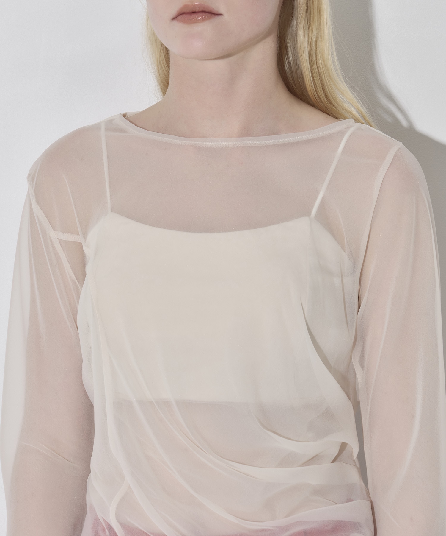 Tack Layered SheerT-Shirt RITAN