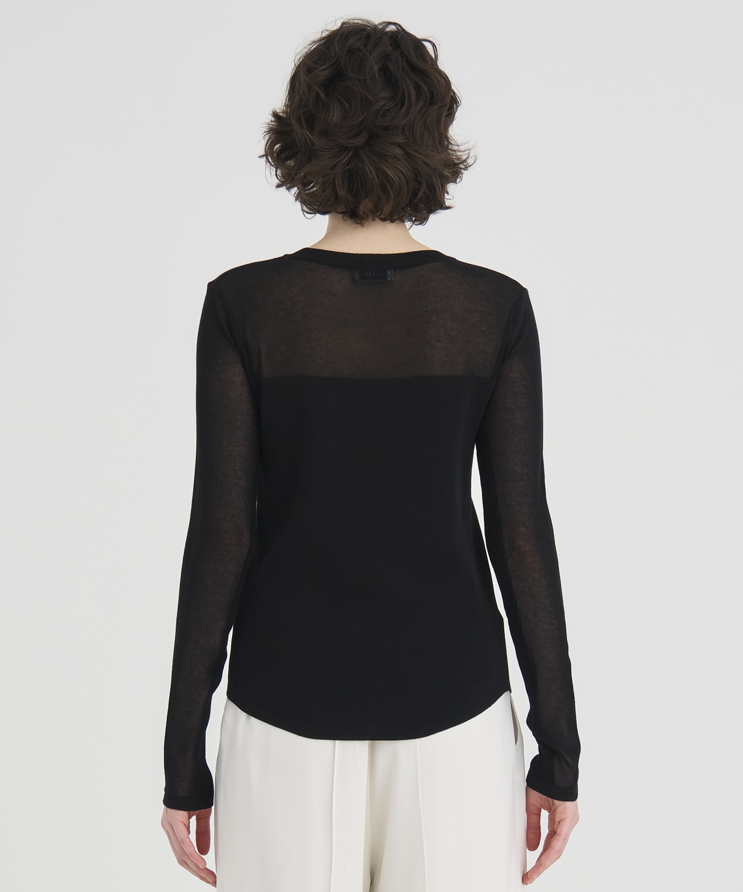 Sheer line Knit Tops RITAN