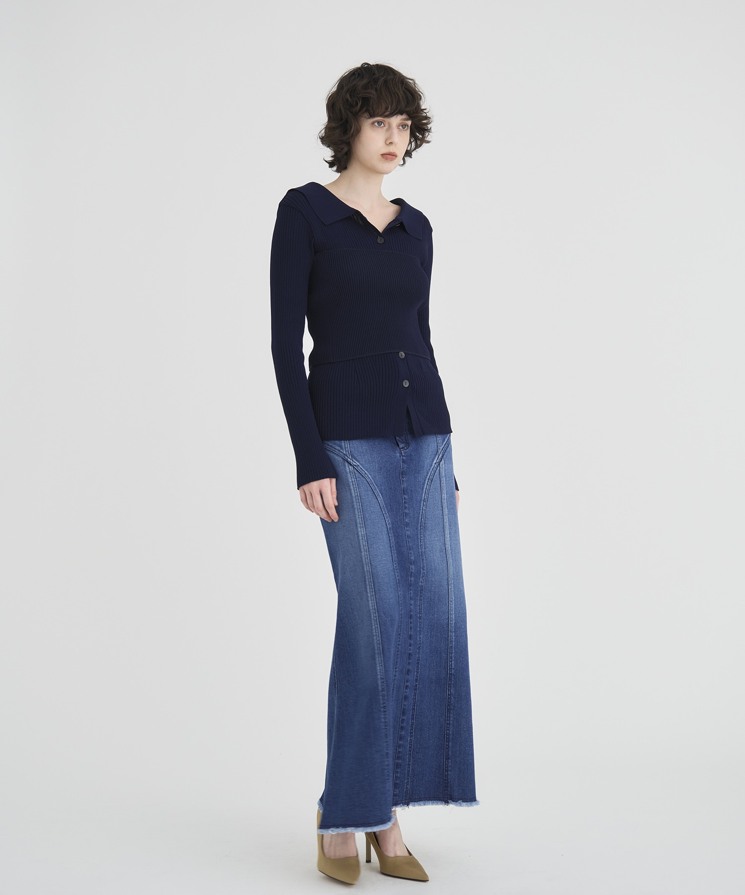 Bustier Combi  Knit Tops RITAN