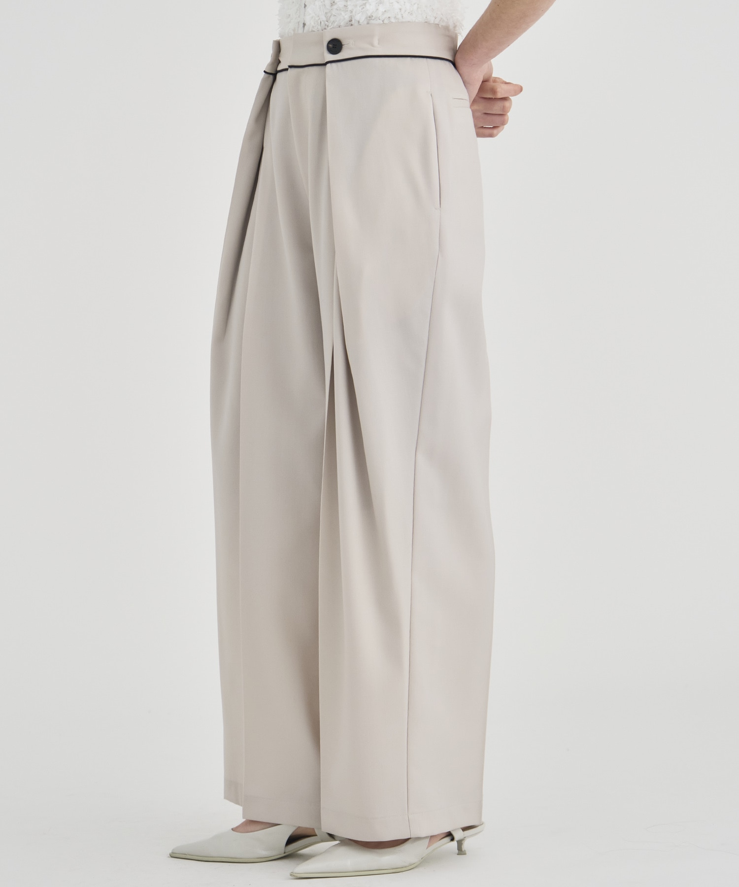 Double Tack Wide Pants RITAN