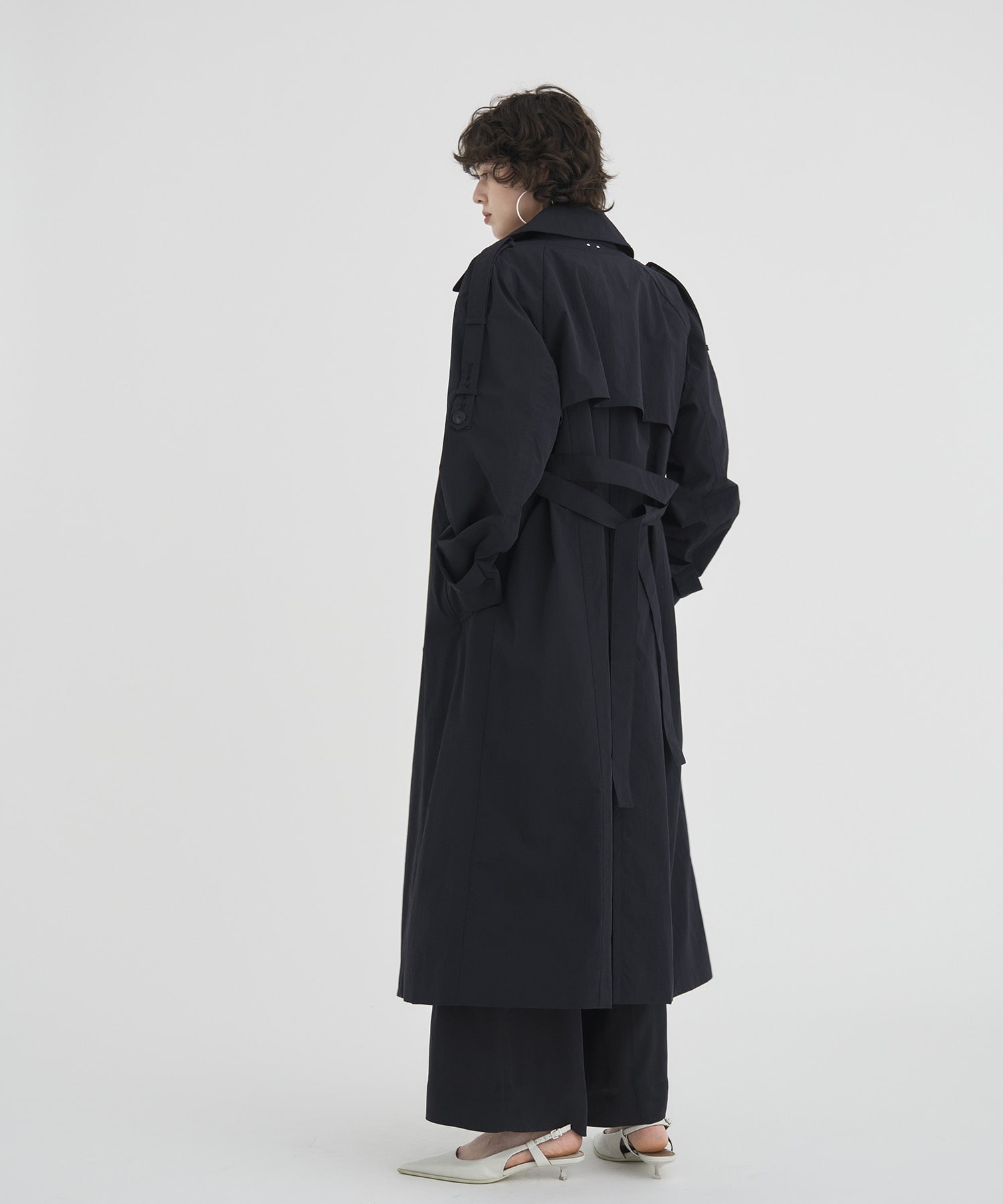 Wide Lapel Trench Coat RITAN
