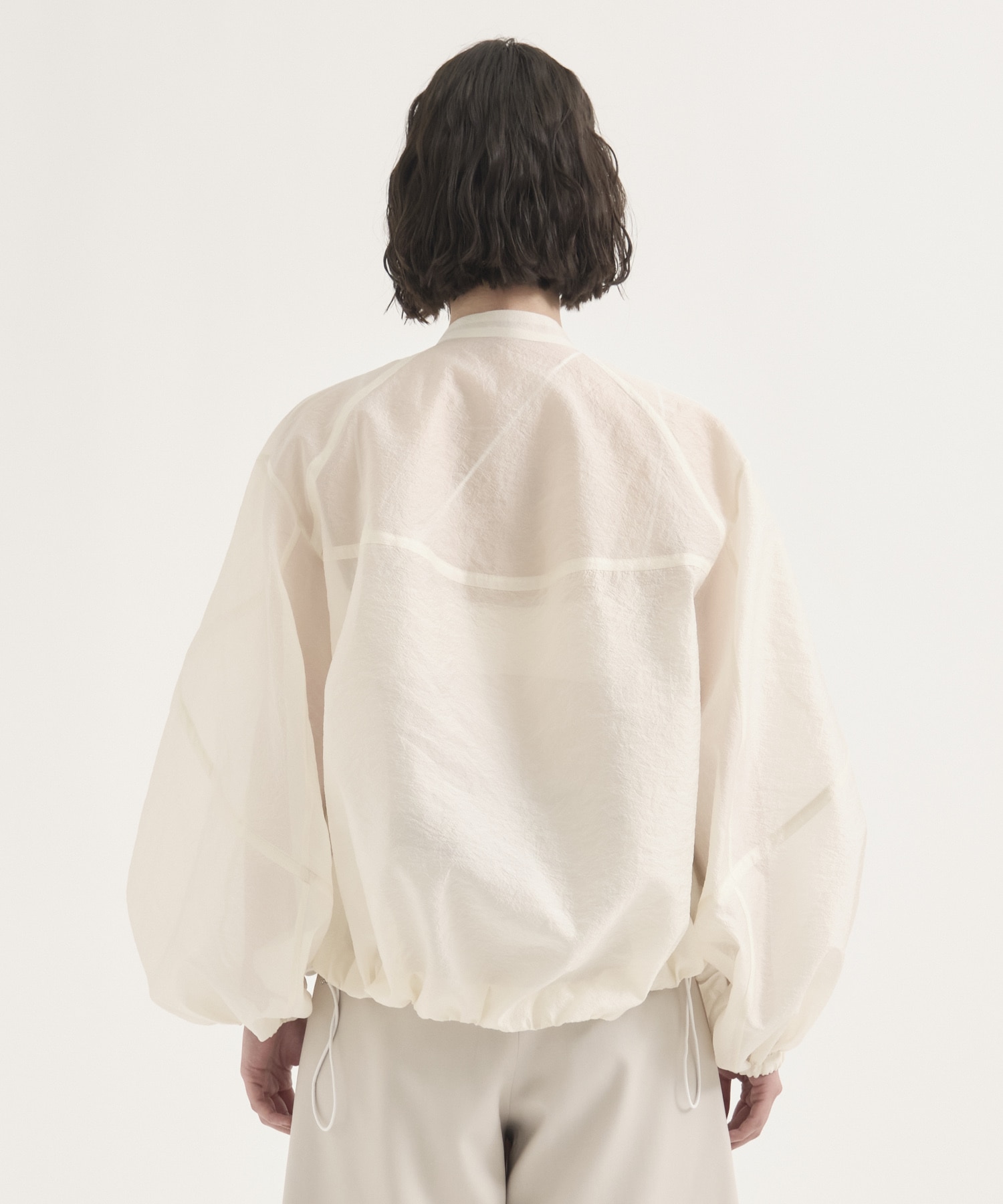 Rough Over Sheer Blouson RITAN