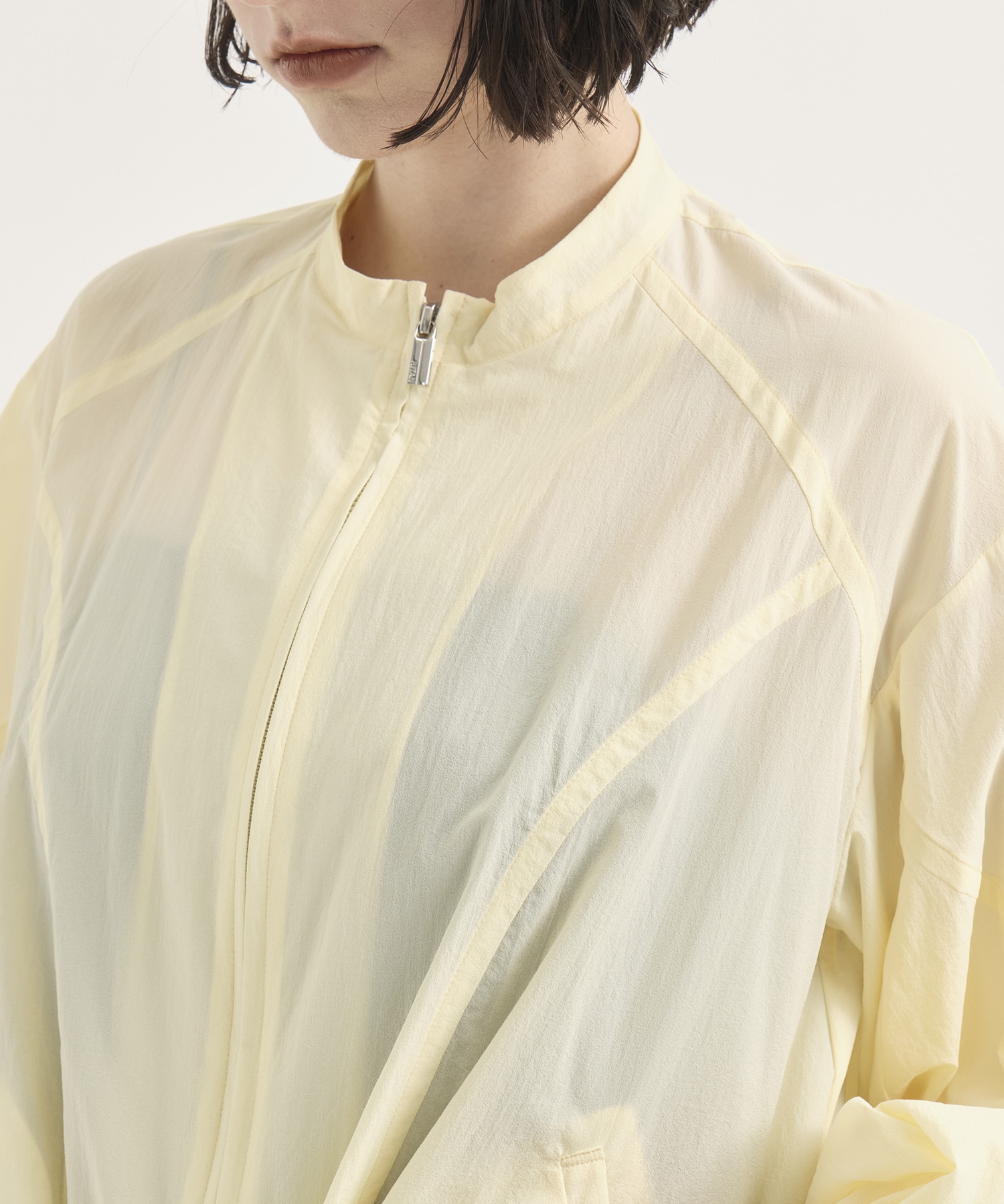 Rough Over Sheer Blouson RITAN