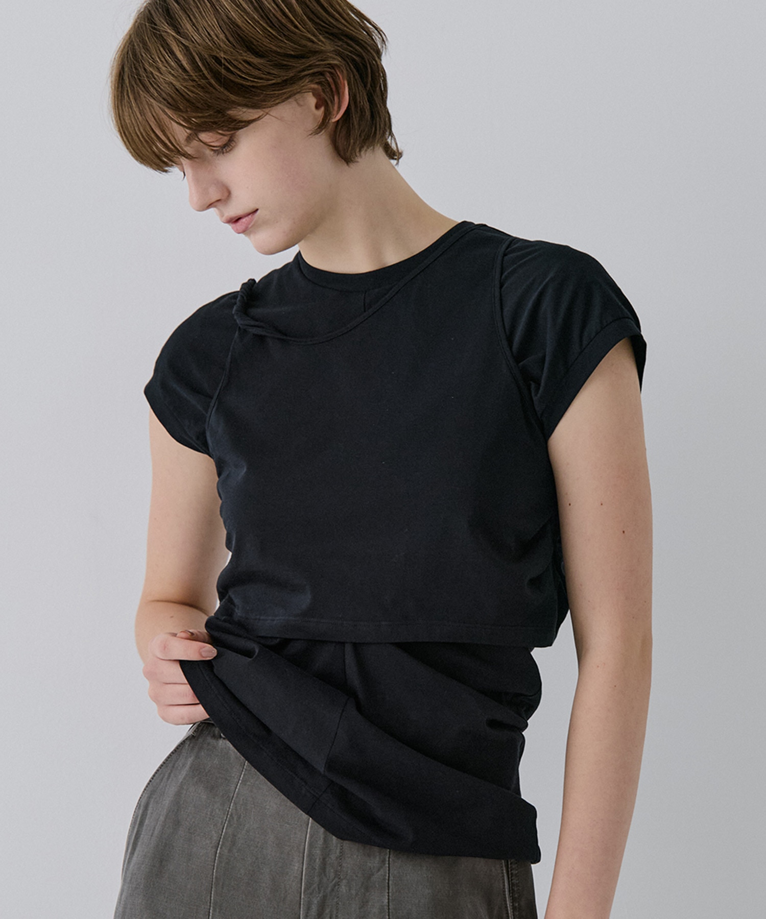 Overlap Spin T-Shirt RITAN