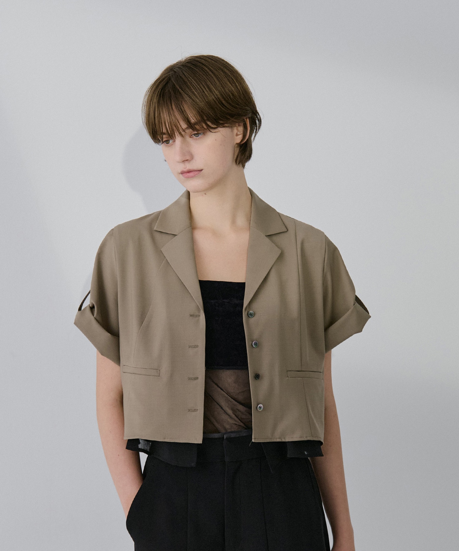 Open Collar Short  Shirts RITAN