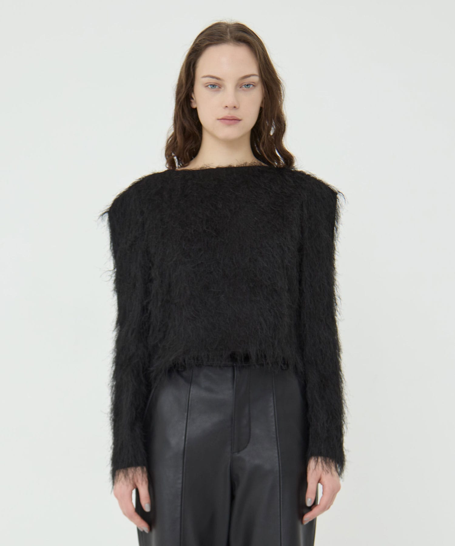 Shaggy Jacquard Tops RITAN