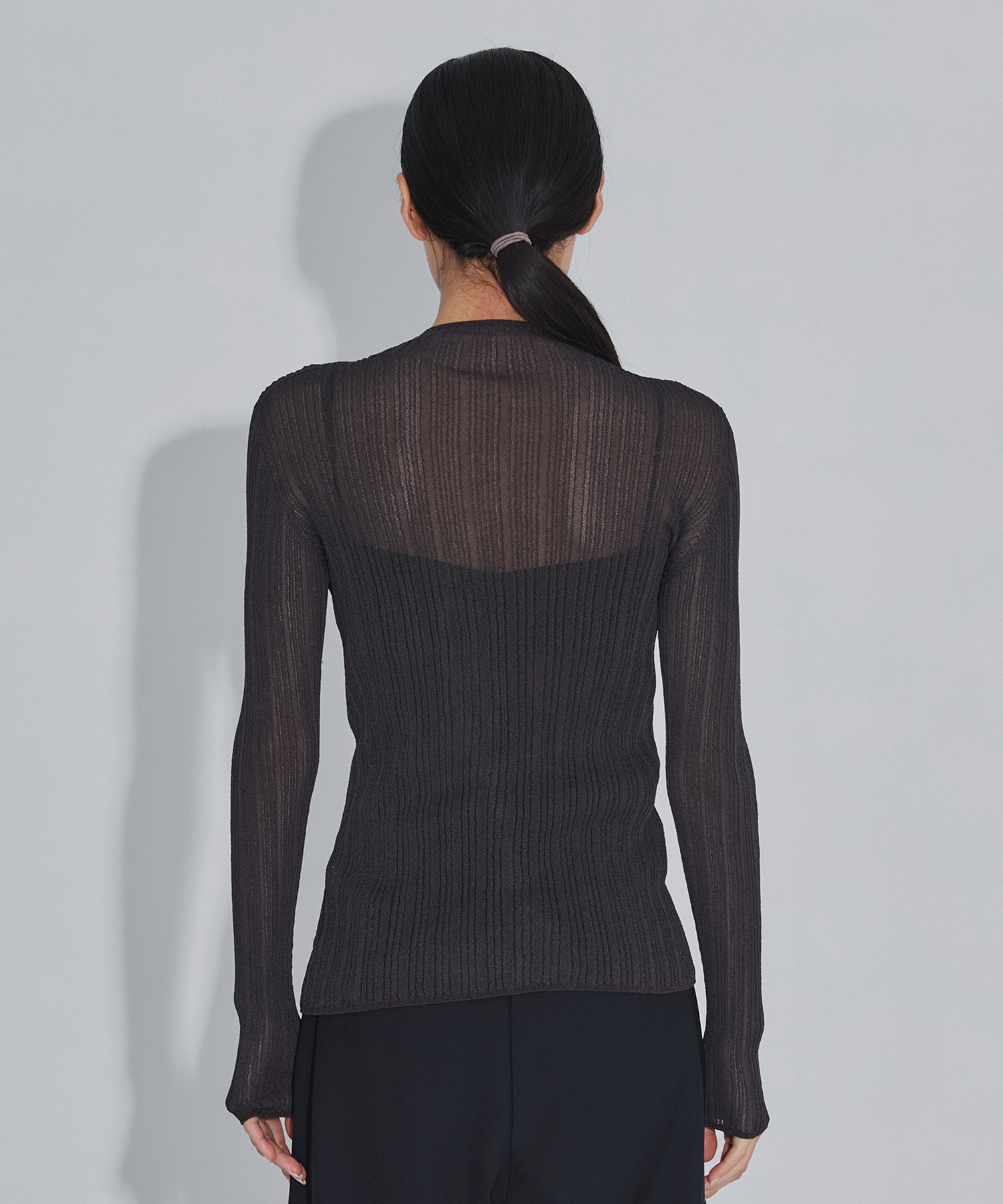 Sheer Arch Rib Knit RITAN