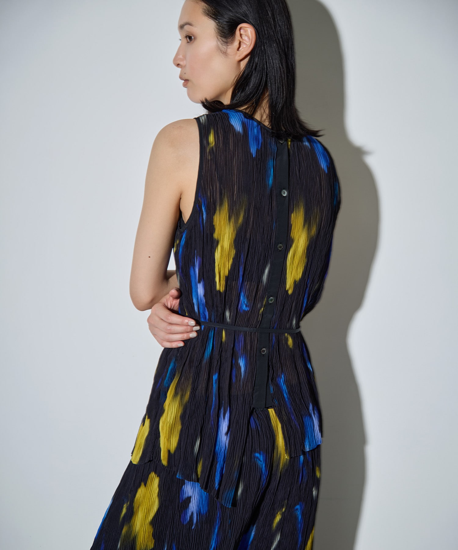 Airy Micro Pleats Tops RITAN