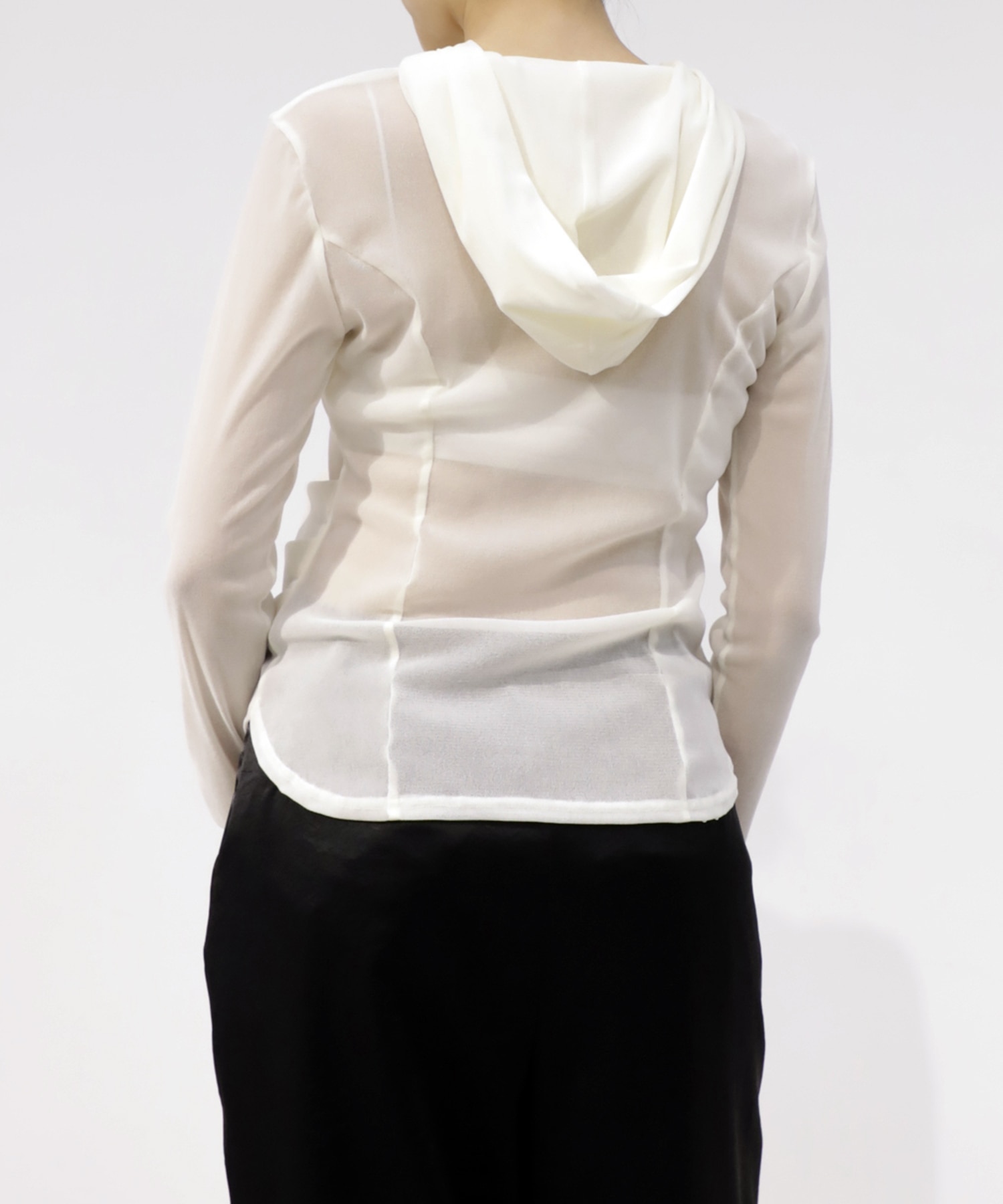Velours Hoodie Cut Tops RITAN