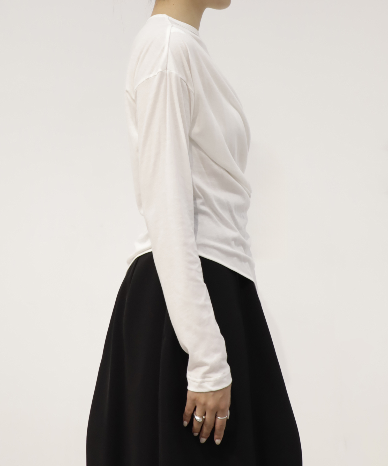 Cotton Cashmere Long Tee RITAN