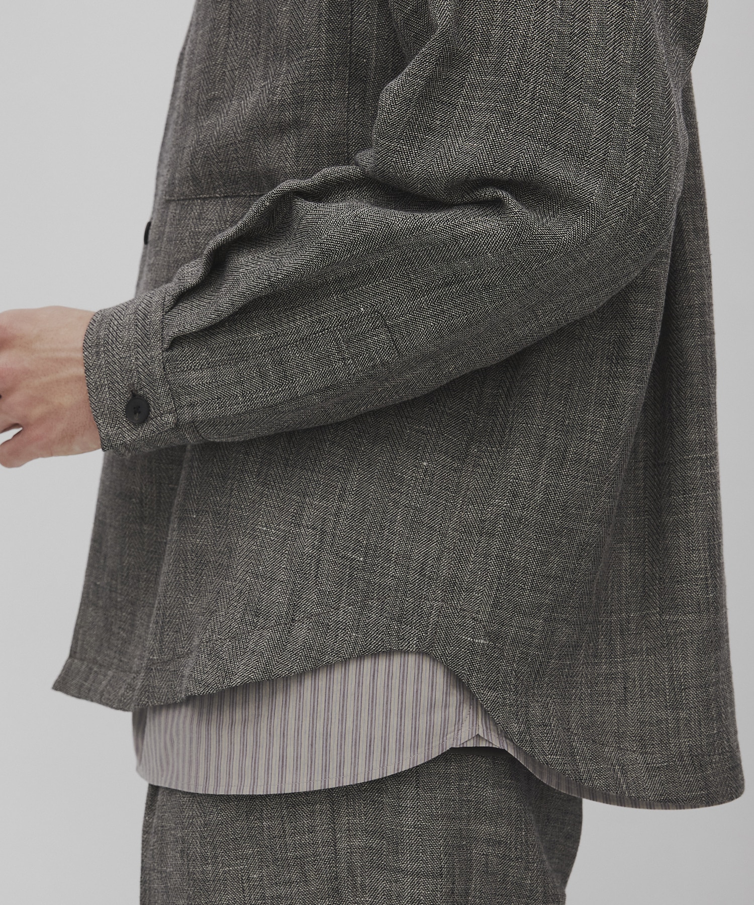 Hemp linen オーバーシャツ CITY TOKYO