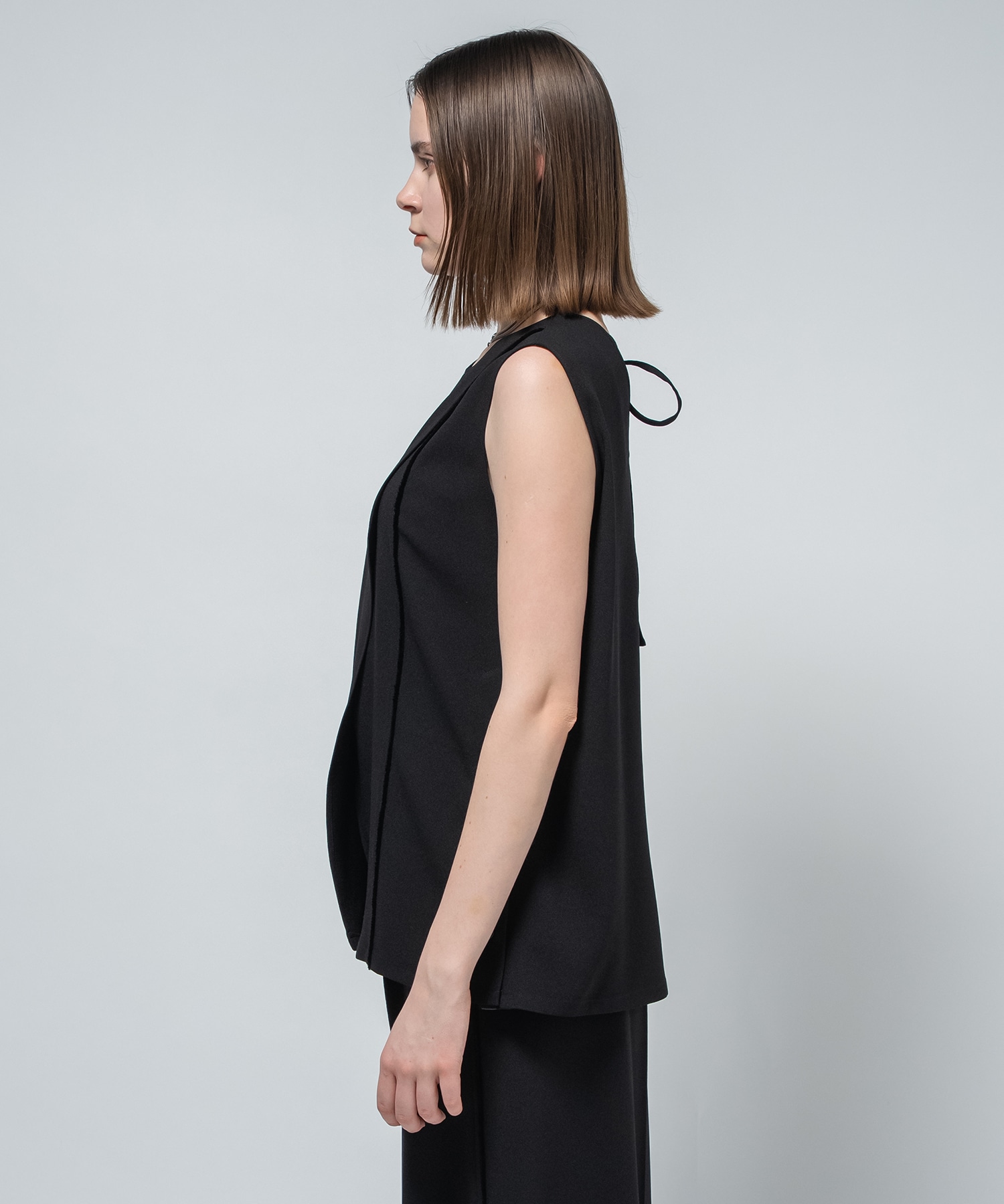 Back Satin Georgette Tops CITY TOKYO